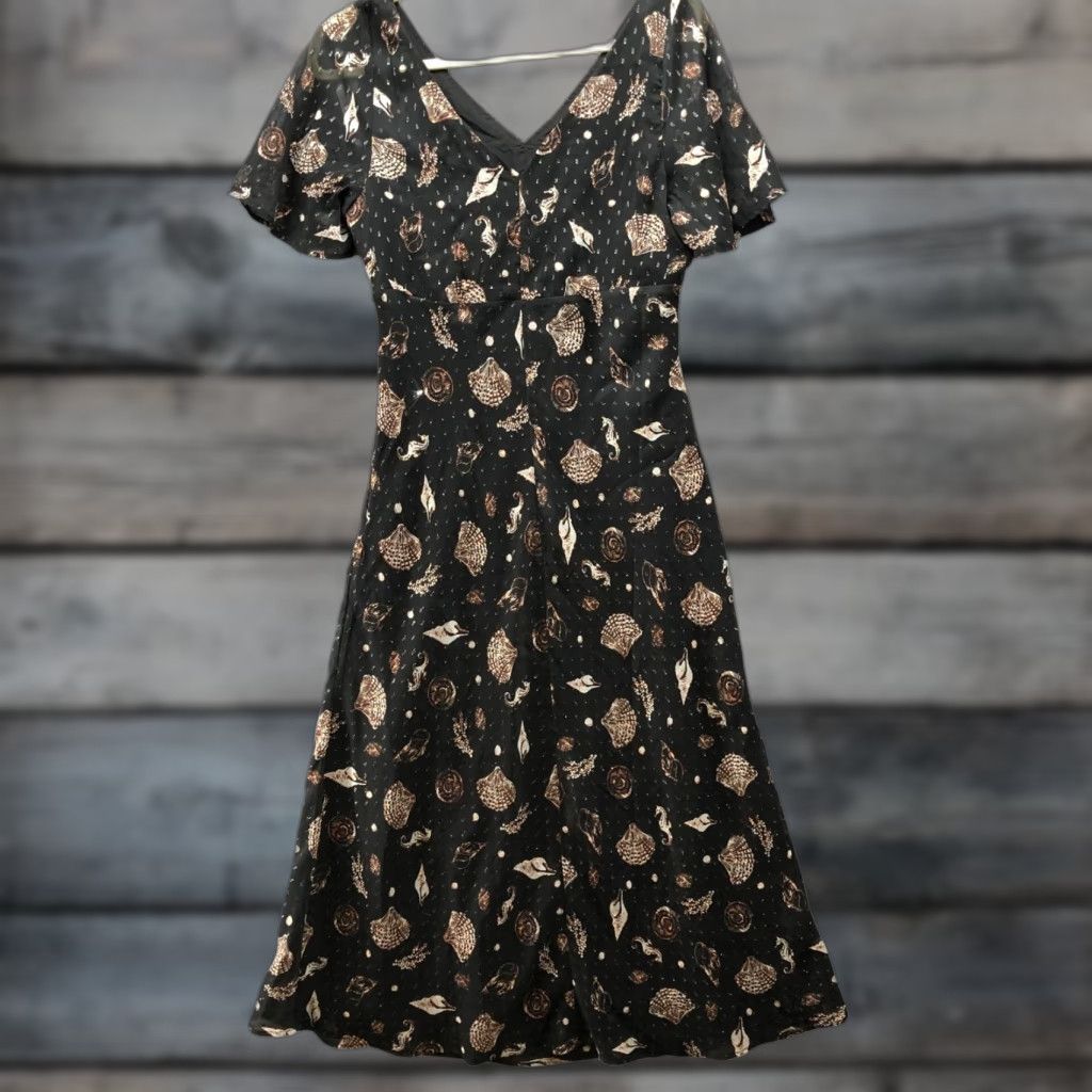 loft a line dress Loft Black Dress, Pleated, A line, Eyelet Lace, Structured, V Neck, Classy,  Sz 2
