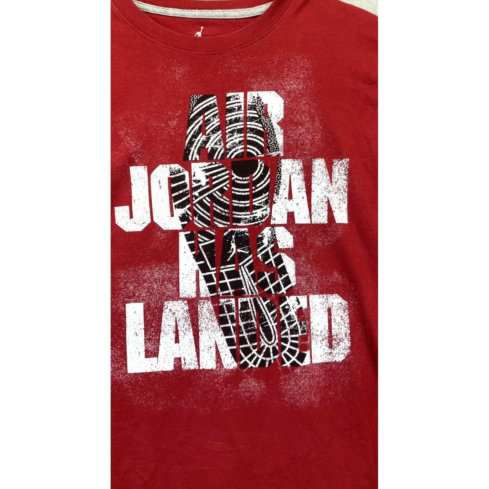 Jordan Brand Jordan Shirt Mens Medium Red Air Jordan Has Landed Graphic Tee Jumpman Nike Size US M / EU 48-50 / 2 - 2 Thumbnail