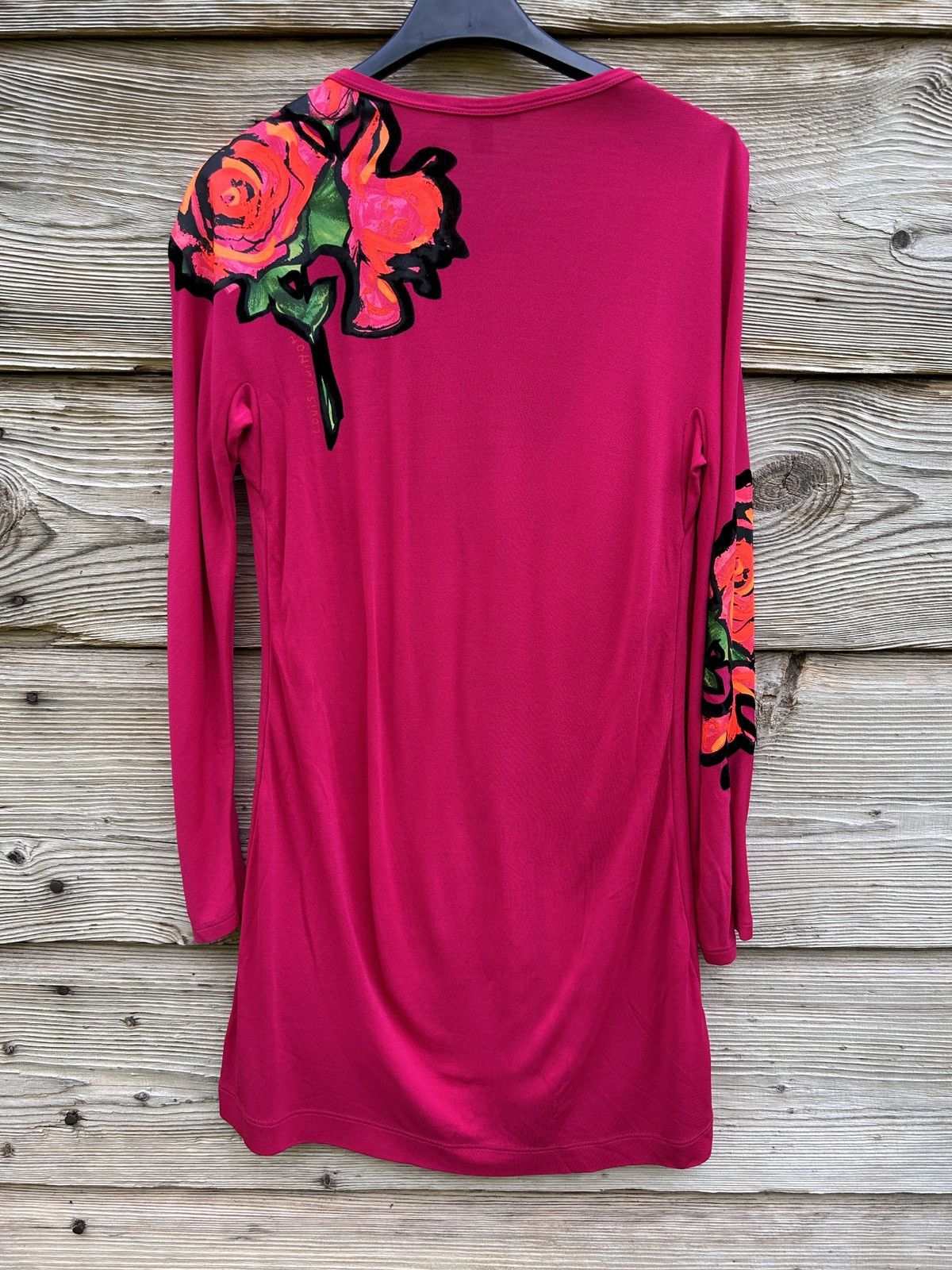 Louis Vuitton × Stephen Sprouse Louis Vuitton Stephen Sprouse Floral Rose Long Sleeve Dress Size XXS / US 00 / IT 34 - 6 Thumbnail