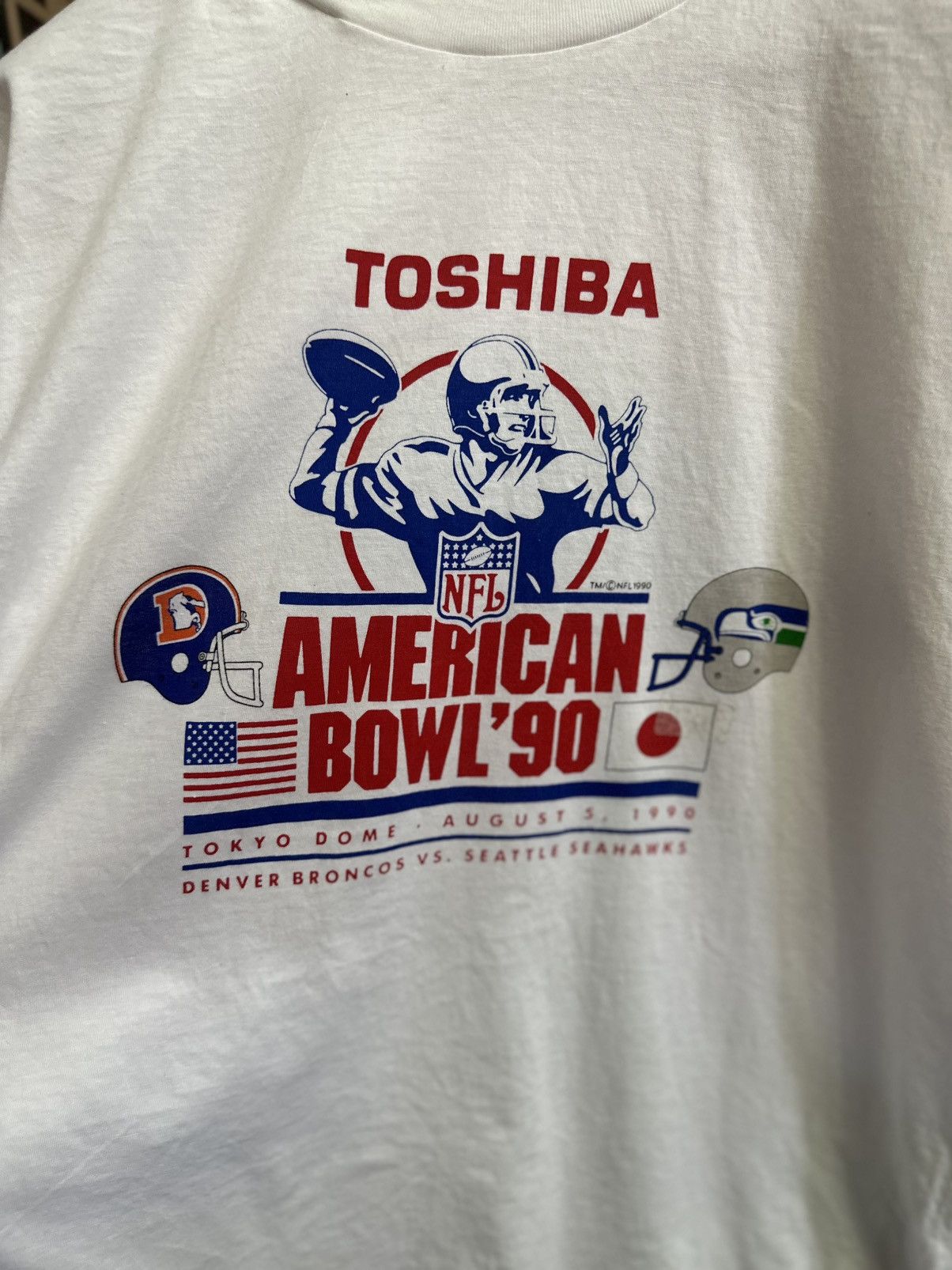 Vintage Vintage NFL 1990 tshirt Size US S / EU 44-46 / 1 - 2 Thumbnail