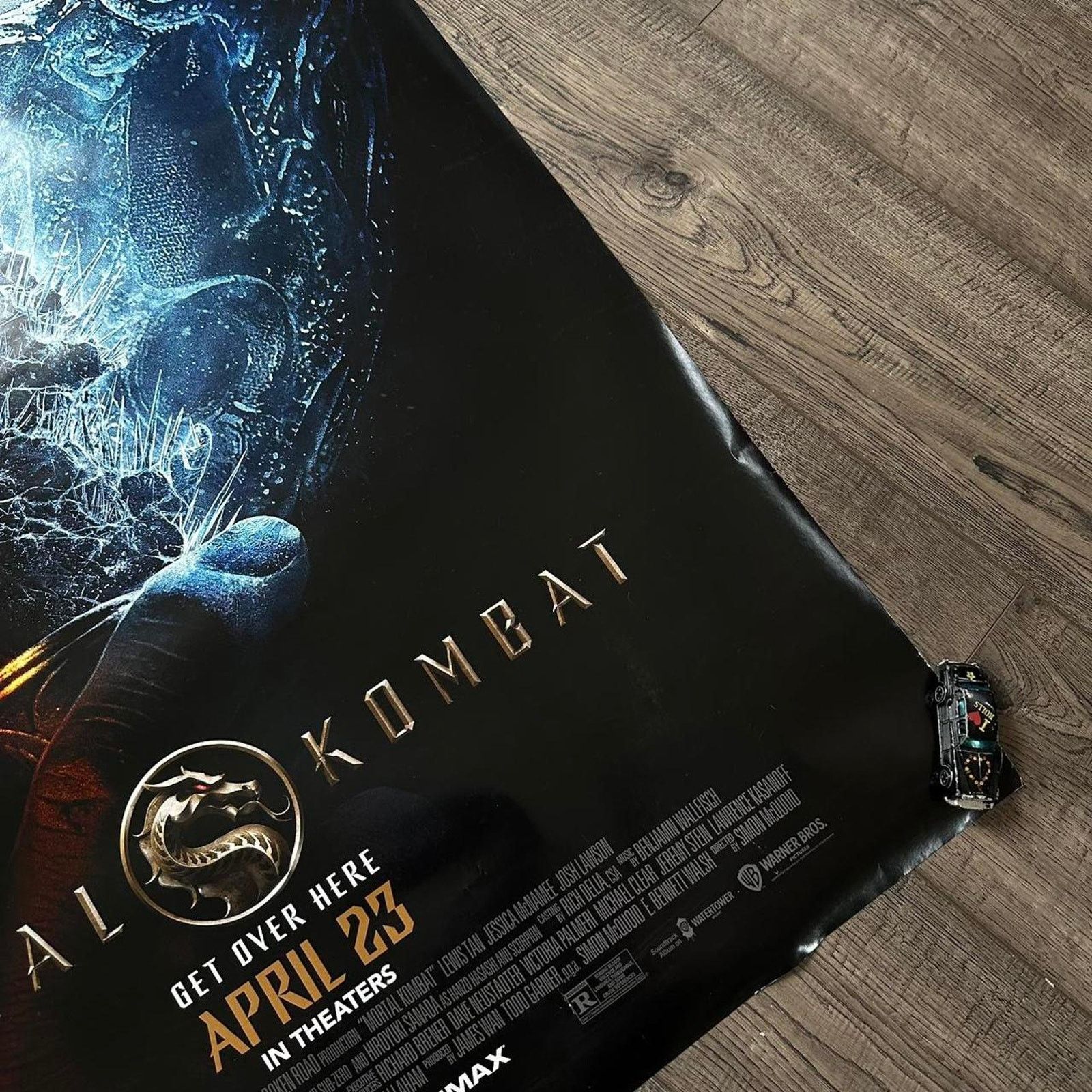 Vintage Mortal Combat Video Game Official Movie Promo Poster Print Size ONE SIZE - 2 Thumbnail