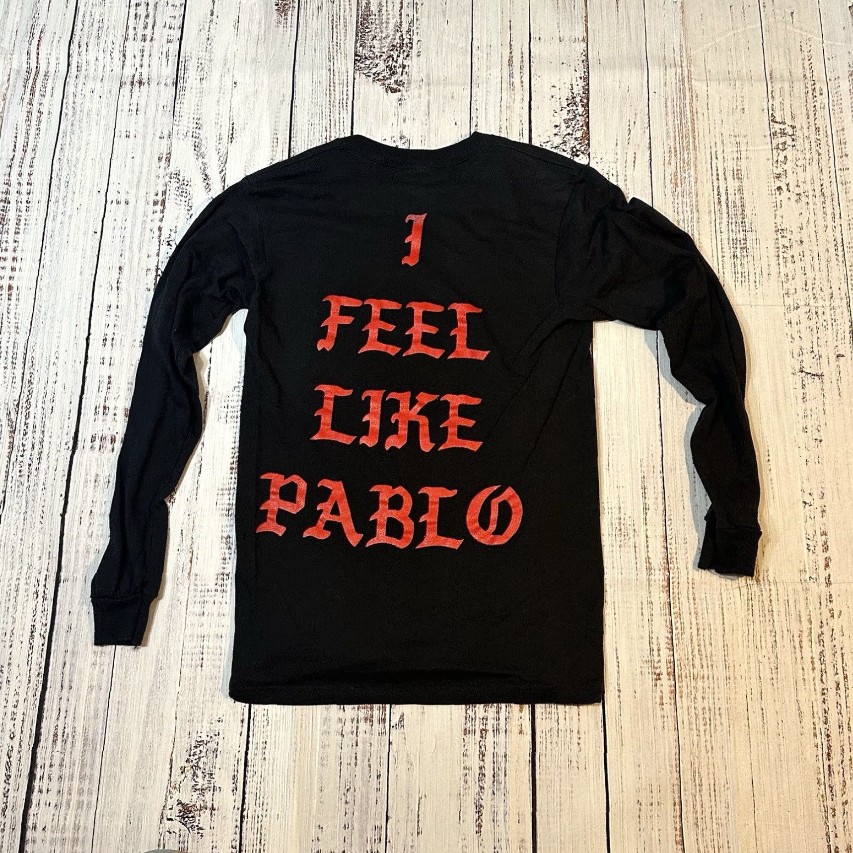 Delta Kanye West I Feel Like Pablo Long Sleeve Shirt Delta Pro Cotton Adult Small Shirt Unisex Adults S Multicolor 90s Band Hip Hop Music Mens Size US S / EU 44-46 / 1 - 6 Thumbnail