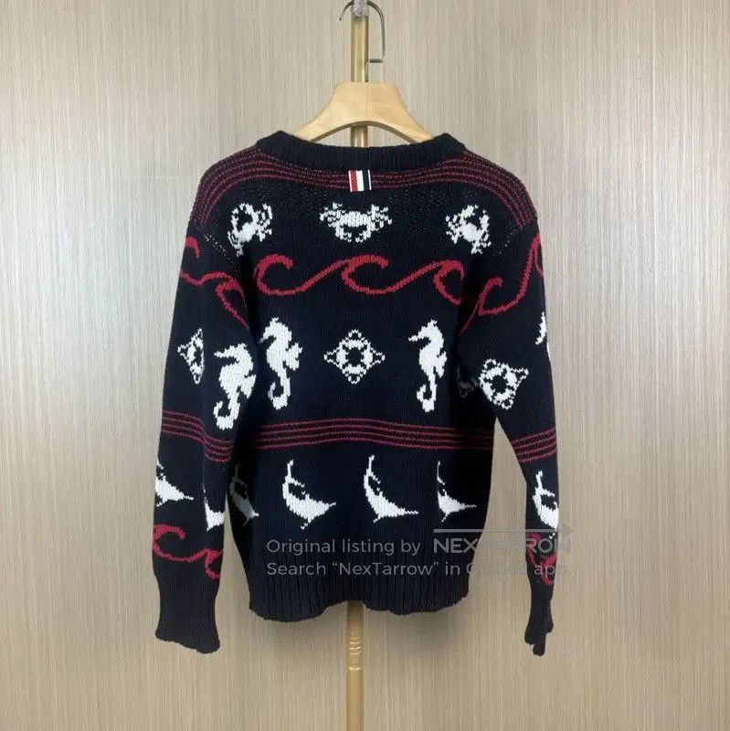 Thom Browne Thom Browne Black Wool Sweater for Women . Size L / US 10 / IT 46 - 2 Thumbnail