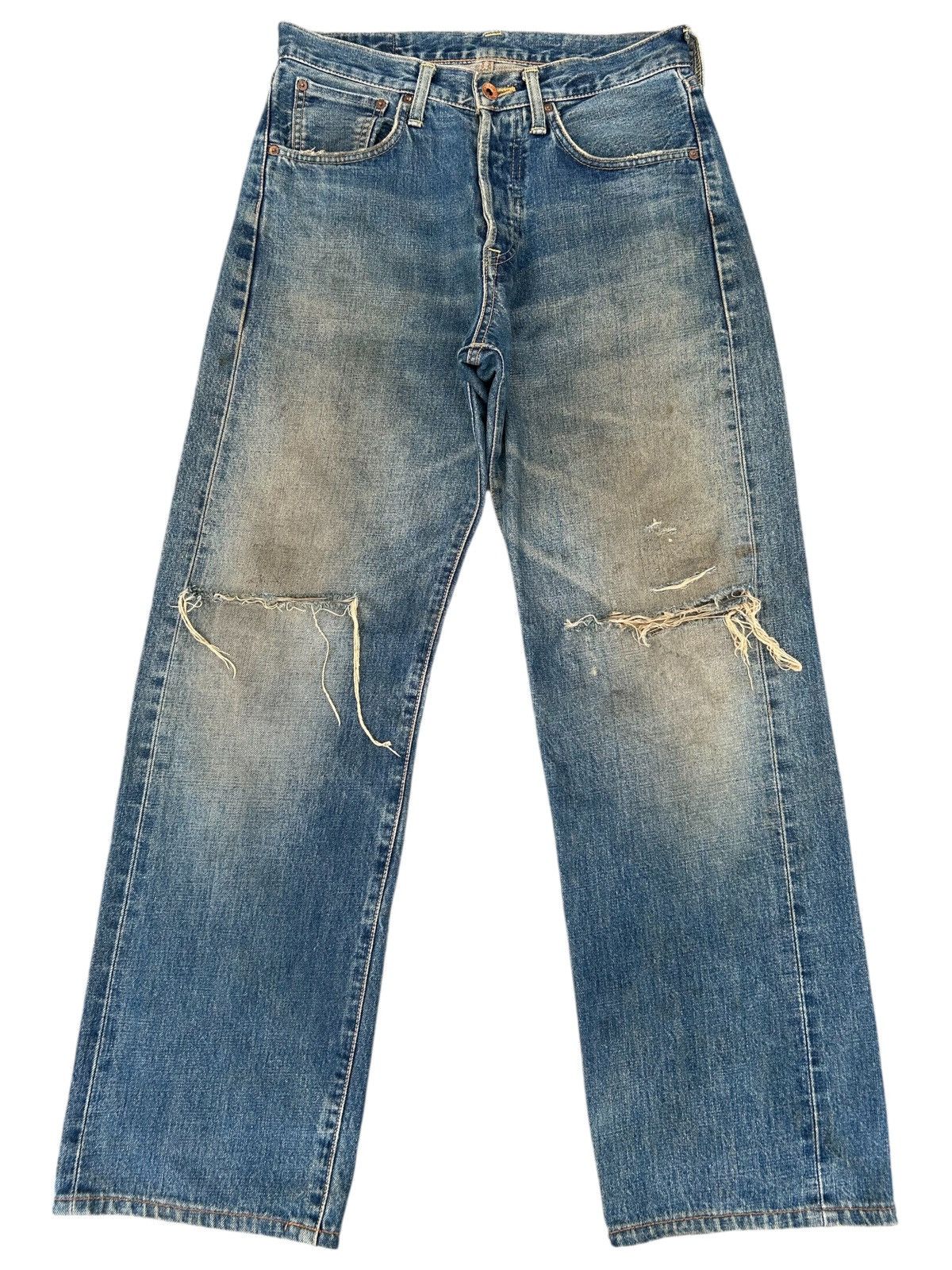 Kapital Vintage Edwin 505X Selvedge Distressed Rusty Denim Jeans Size US 29 - 1 Thumbnail