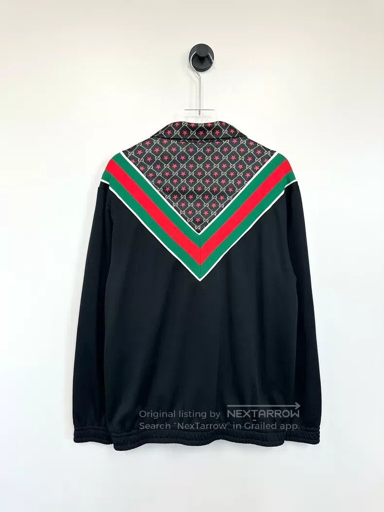 Gucci Gucci Black stitching star double G stripe zipper jacket Size US M / EU 48-50 / 2 - 2 Thumbnail