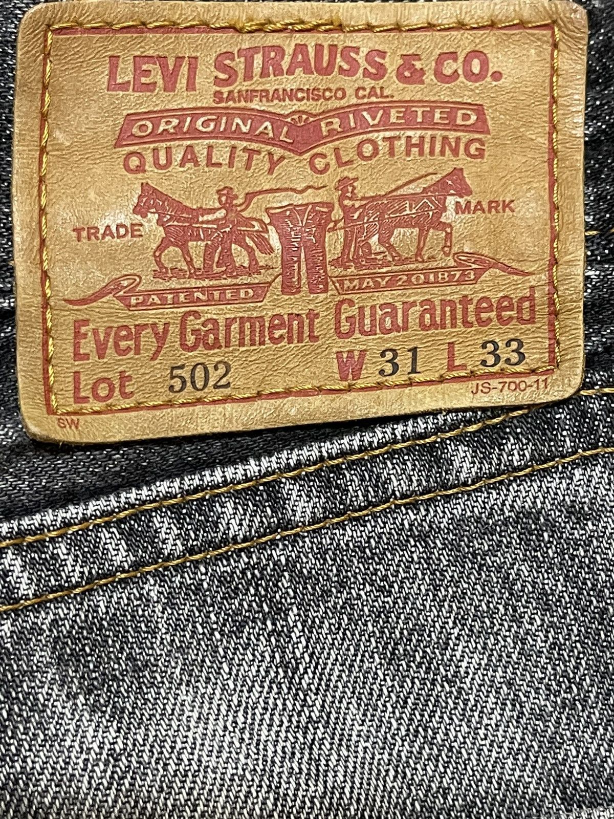 Levi's Vintage 90s Levis 502 Faded Wash Style Baggy Jeans Size US 30 / EU 46 - 9 Thumbnail