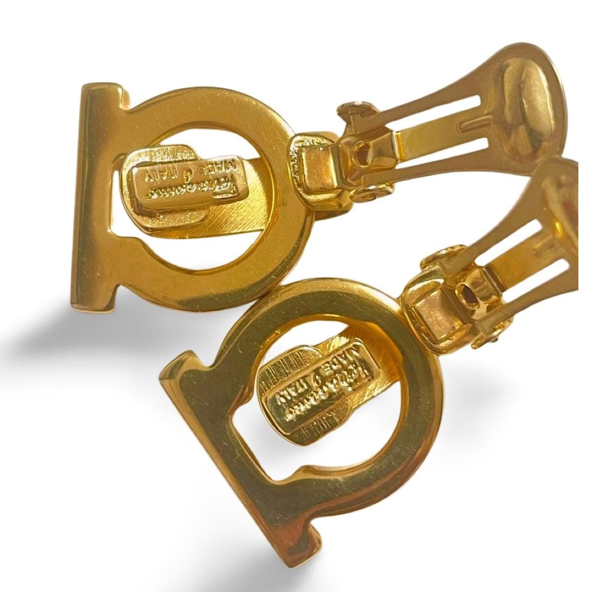 Salvatore Ferragamo Vintage Salvatore Ferragamo golden gancini dangle earrings. Size ONE SIZE - 2 Thumbnail