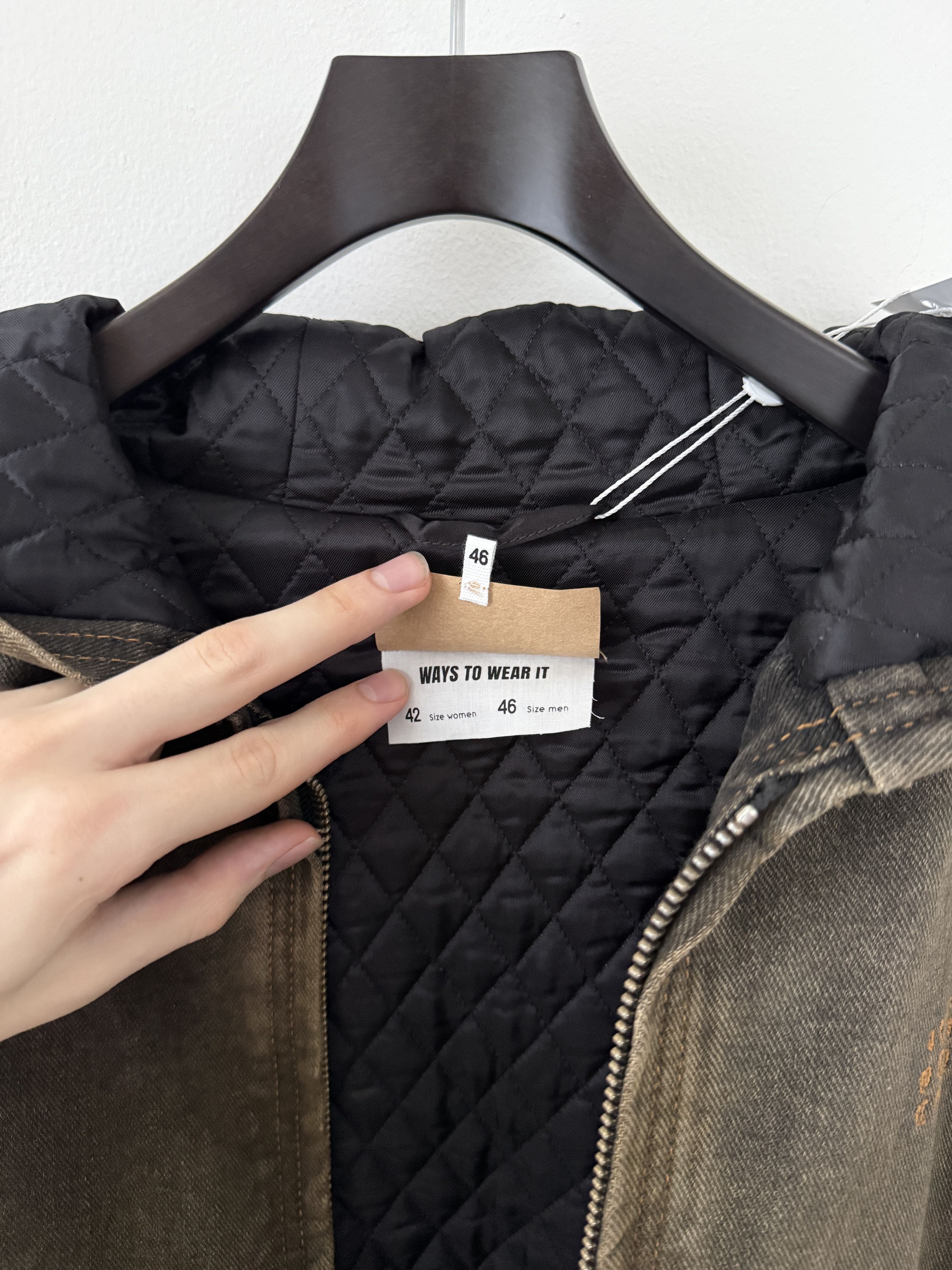 Maison Margiela MM6 Brown Denim Hooded Zip-Up Jacket Size US S / EU 44-46 / 1 - 10 Thumbnail