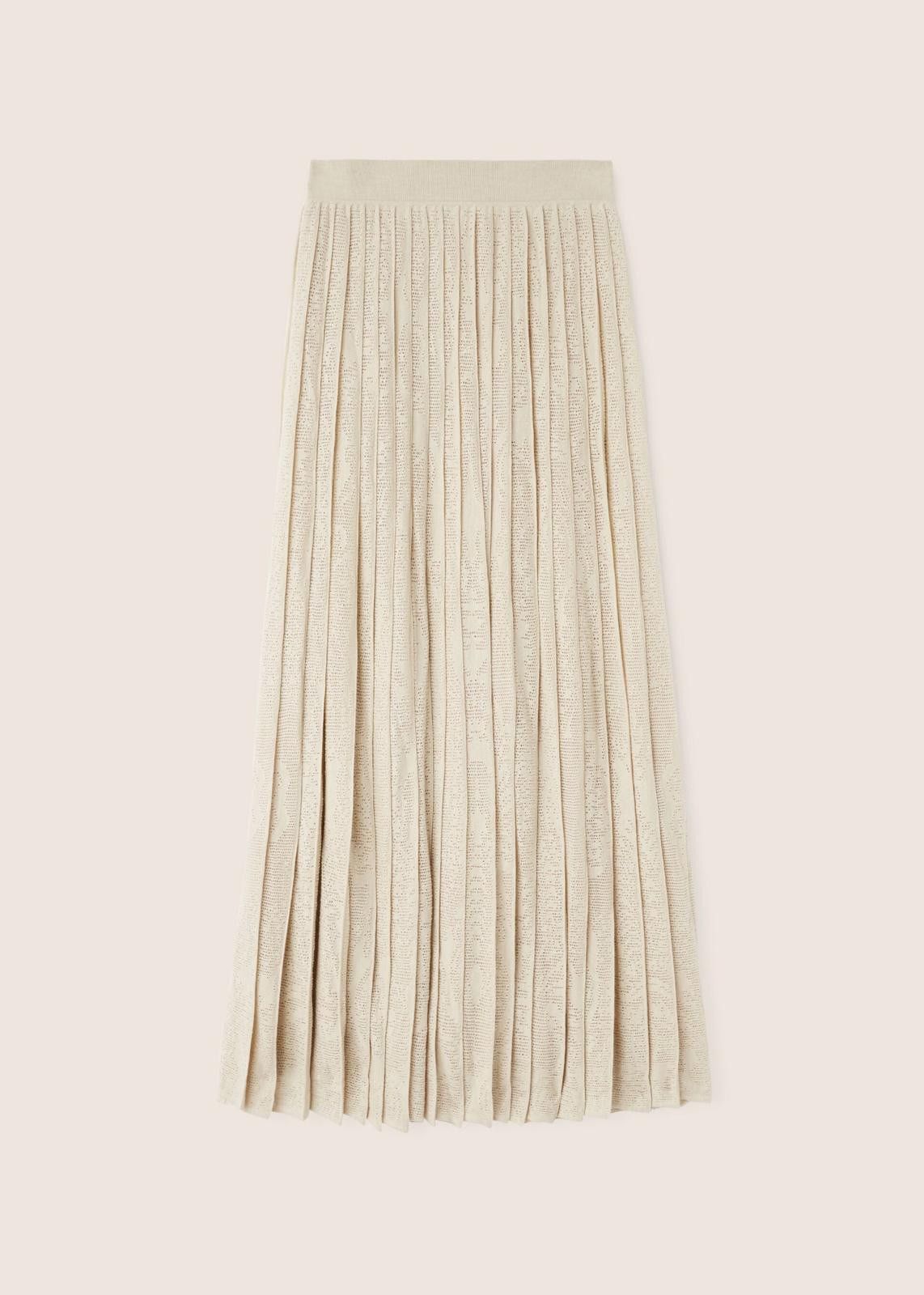 Loro Piana o1srvl11e1224 Virgin Wool Skirt in Cream Size 27" / US 4 / IT 40 - 1 Thumbnail