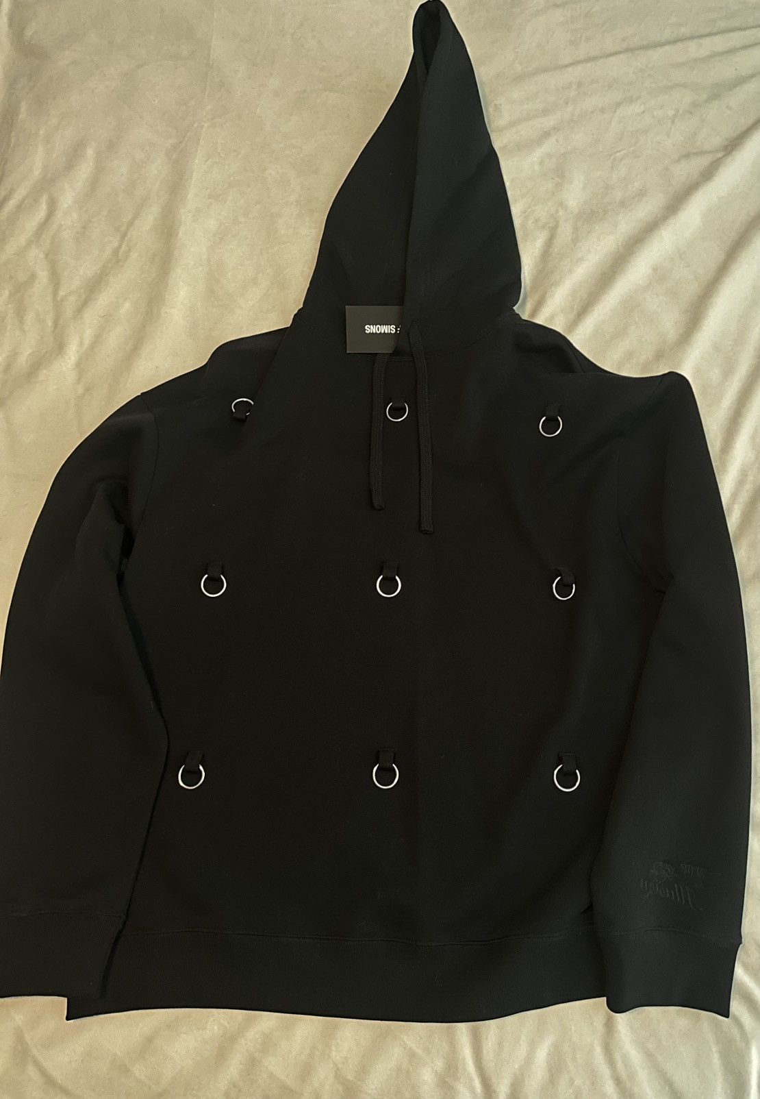 Raf Simons Ss20 Raf Simons Stoned America Patch Hoodie(Black