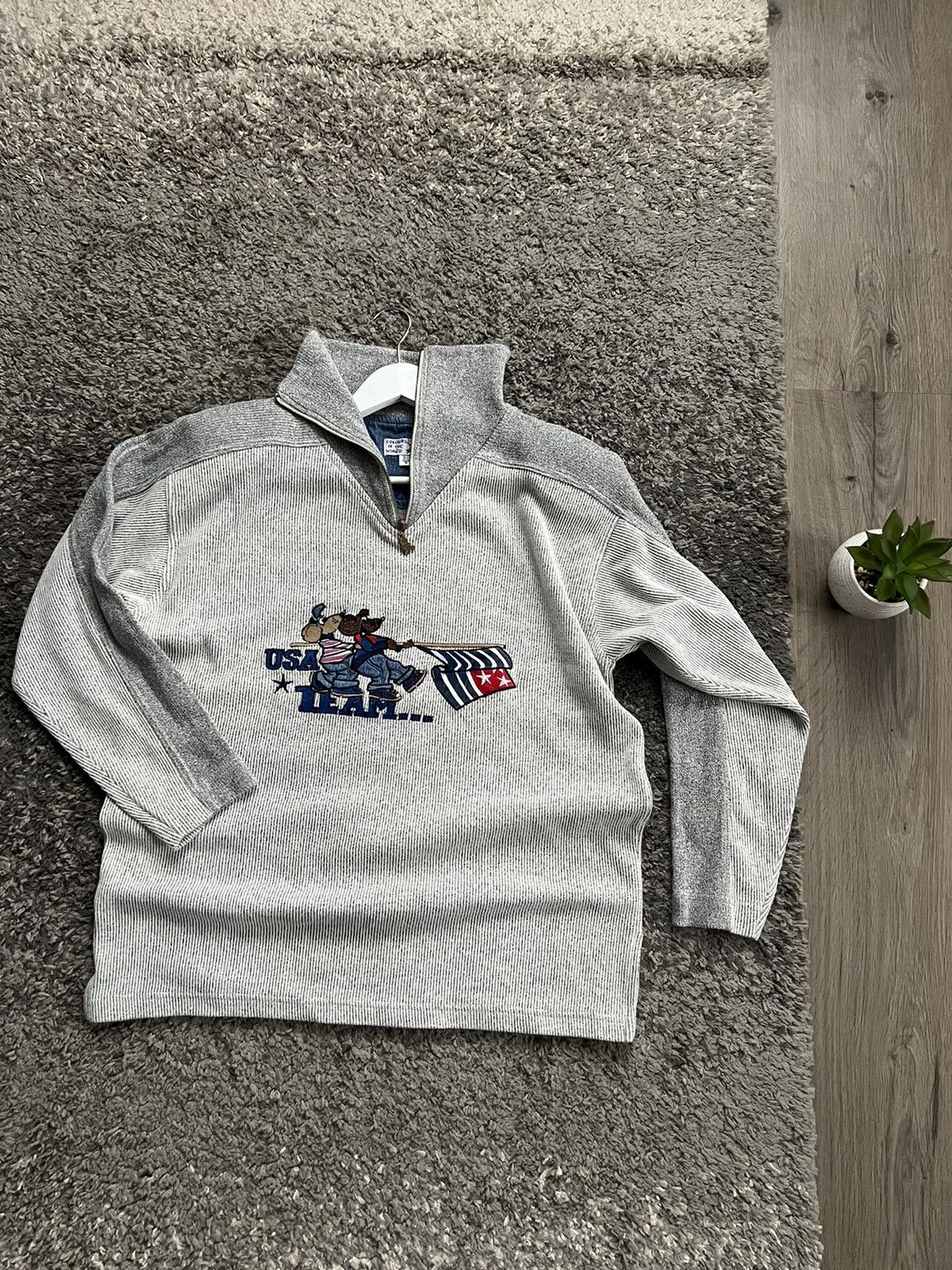 USA Olympics × Vintage USA olympic 1996 1/4 zip pullover Colours of the world Size US M / EU 48-50 / 2 - 1 Thumbnail
