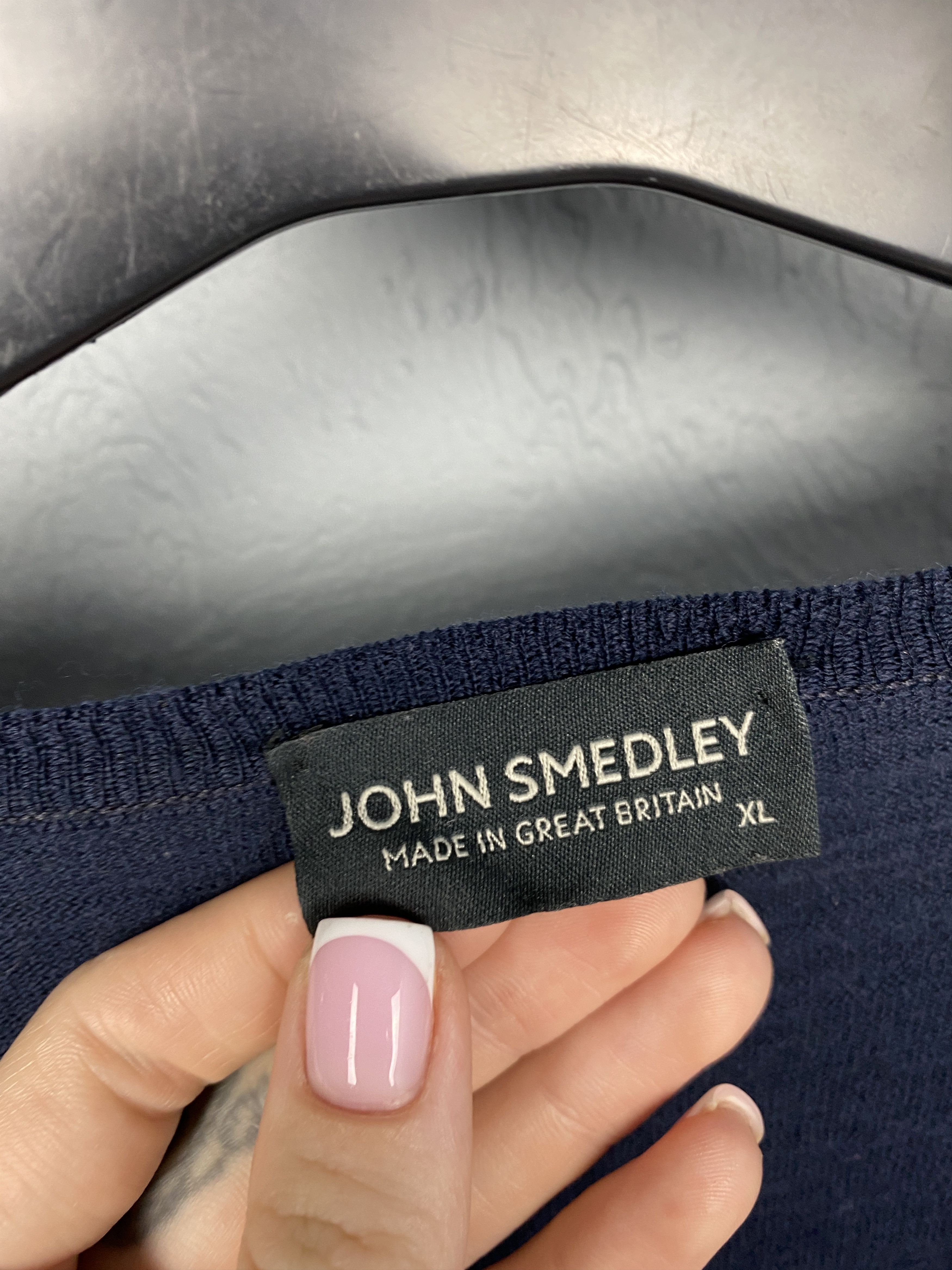 John Smedley John Smedley Vintage Mens Wool Knit V-neck Sweater Size US XL / EU 56 / 4 - 3 Thumbnail