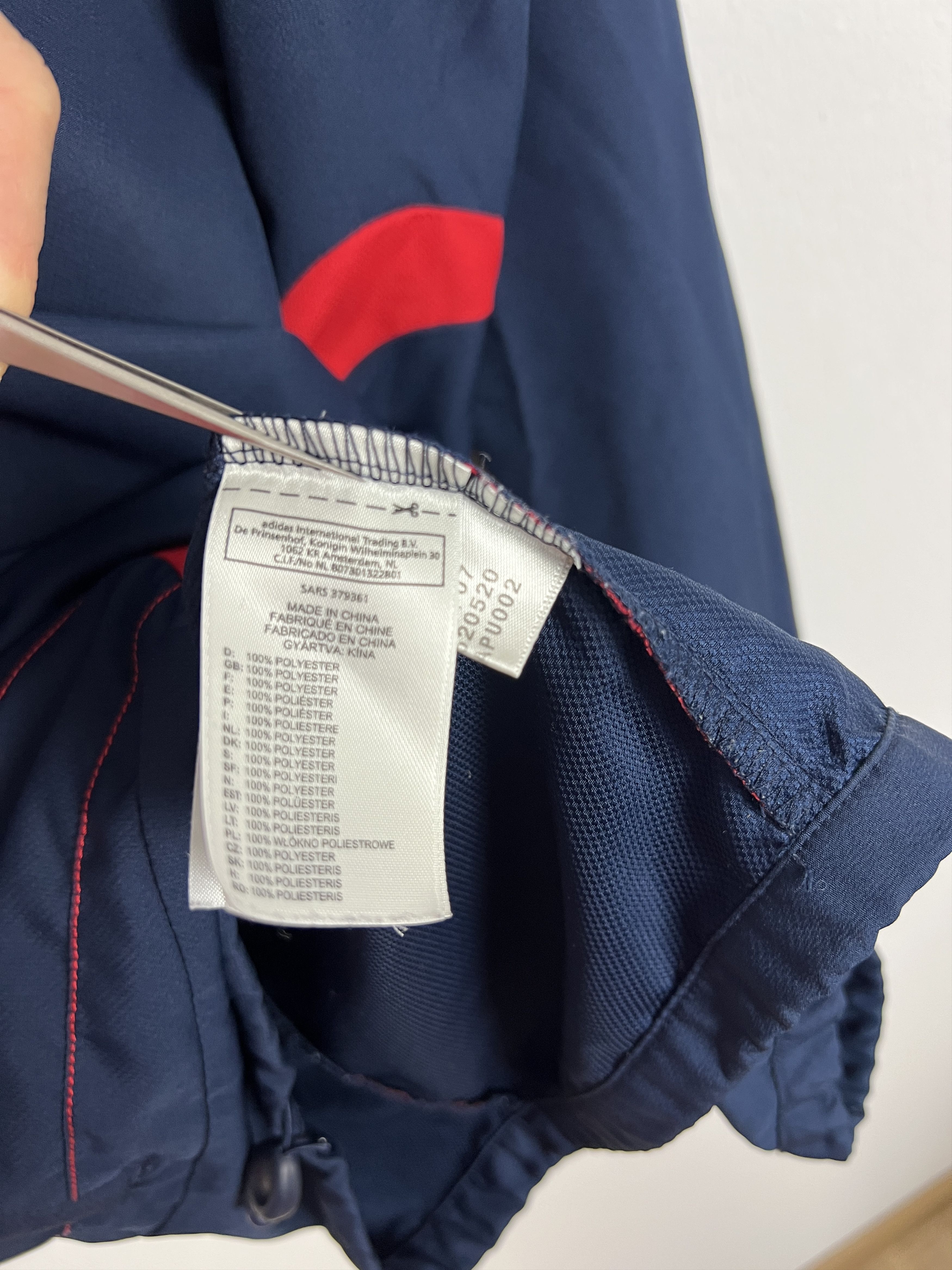 Adidas Vintage Adidas France Football Train Jacket Player Issue Size US L / EU 52-54 / 3 - 11 Thumbnail