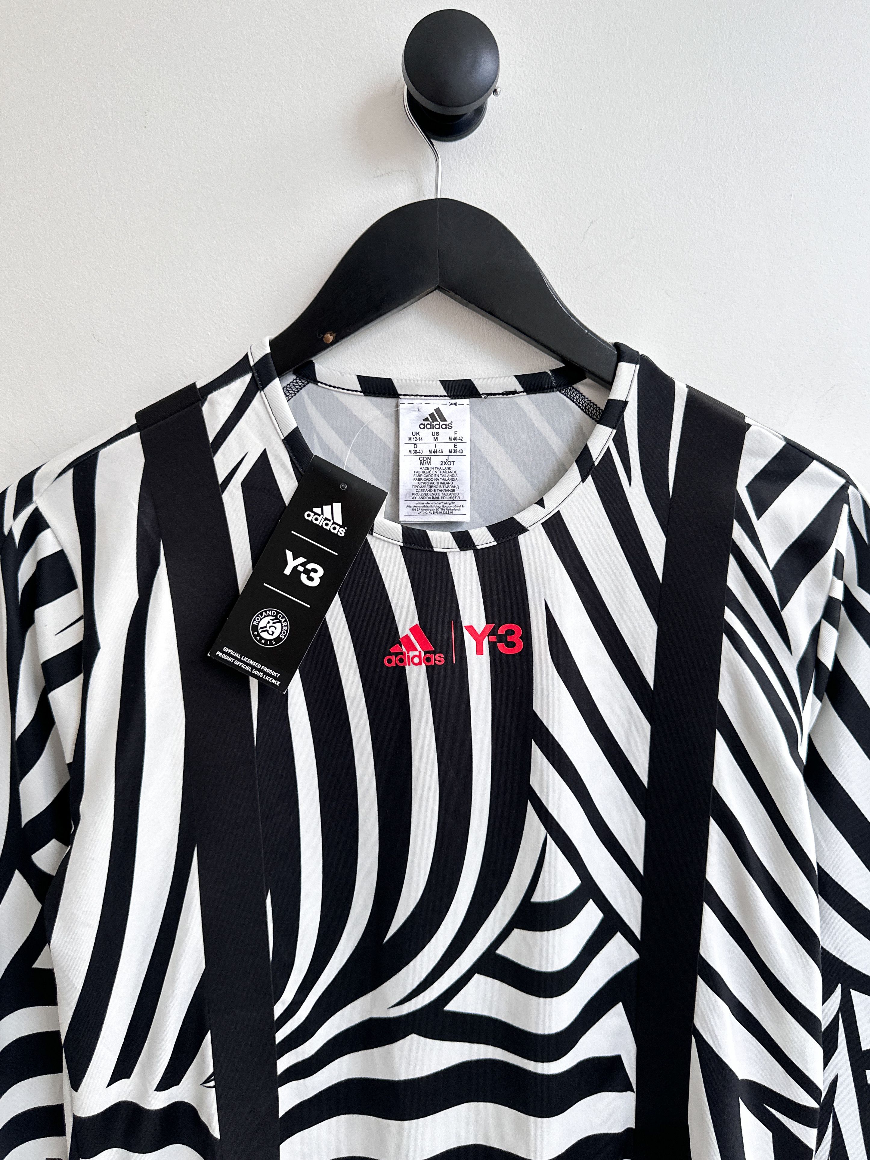 Adidas Y-3 Yohji Yamamoto Roland Garros Jersey Tee Size M / US 6-8 / IT 42-44 - 3 Thumbnail