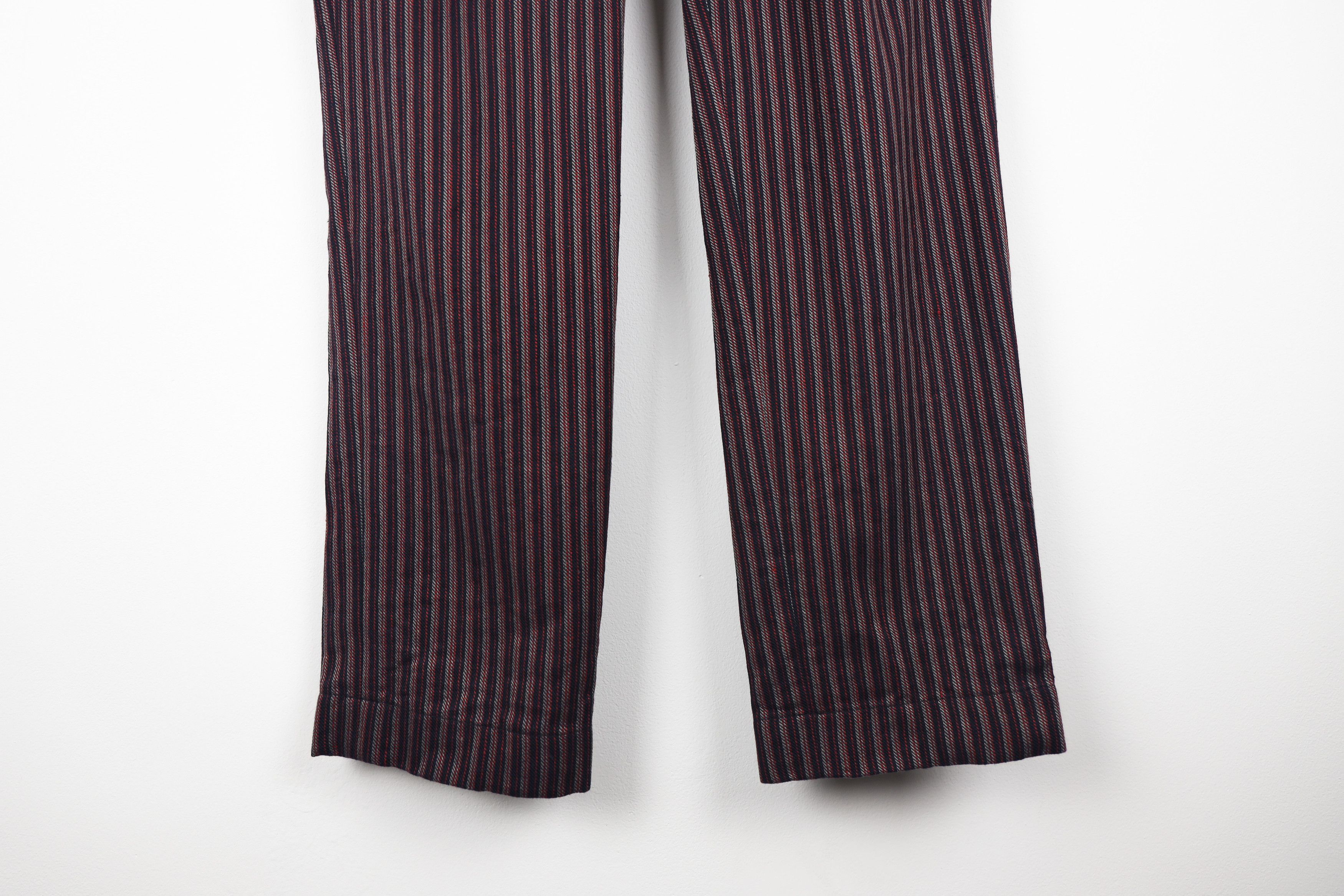 Incotex × Slowear Incotext Slowear Japan Cotton Linen Striped Pants Trousers Size US 29 - 4 Thumbnail