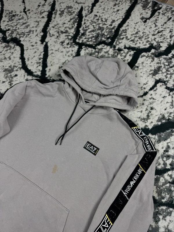 Emporio Armani Emporio Armani EA7 gray logo hoodie XXL Size US XXL / EU 58 / 5 - 3 Thumbnail