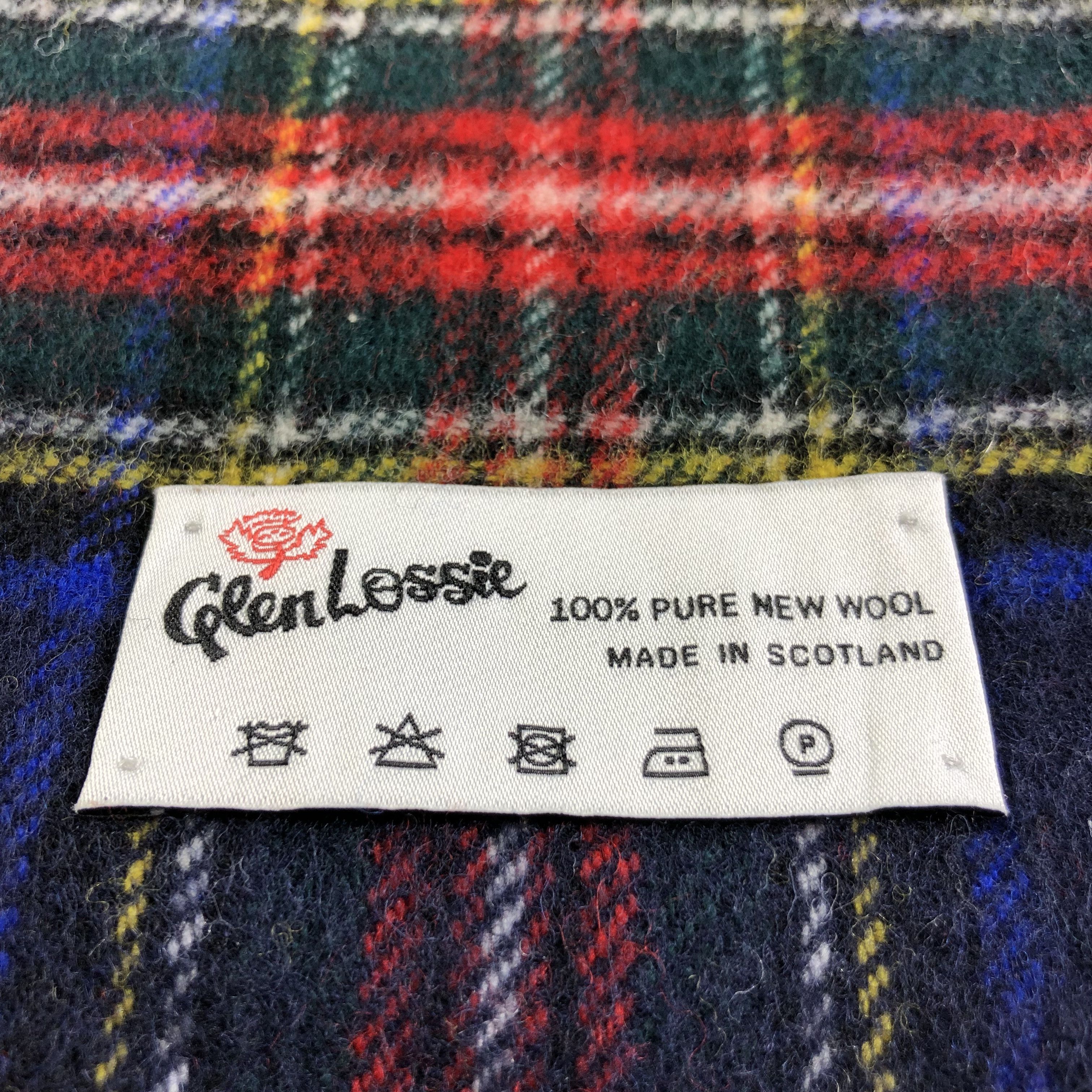 Vintage Glen Lossie Tartan Wool Scarf Muffler V1911 Size ONE SIZE - 4 Thumbnail