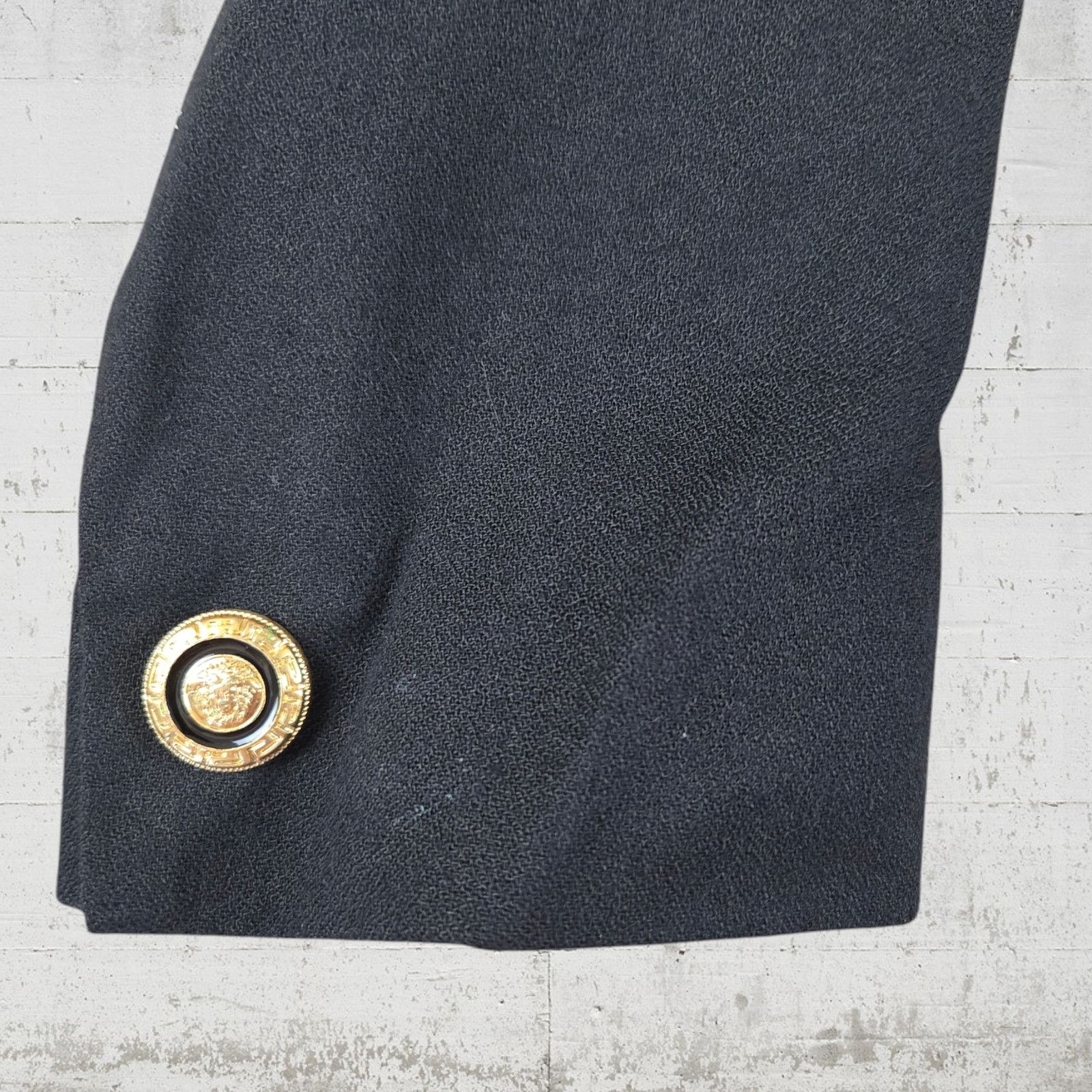 Oleg Cassini Vintage Black Double Breasted Blazer Size 8 Size M / US 6-8 / IT 42-44 - 6 Thumbnail