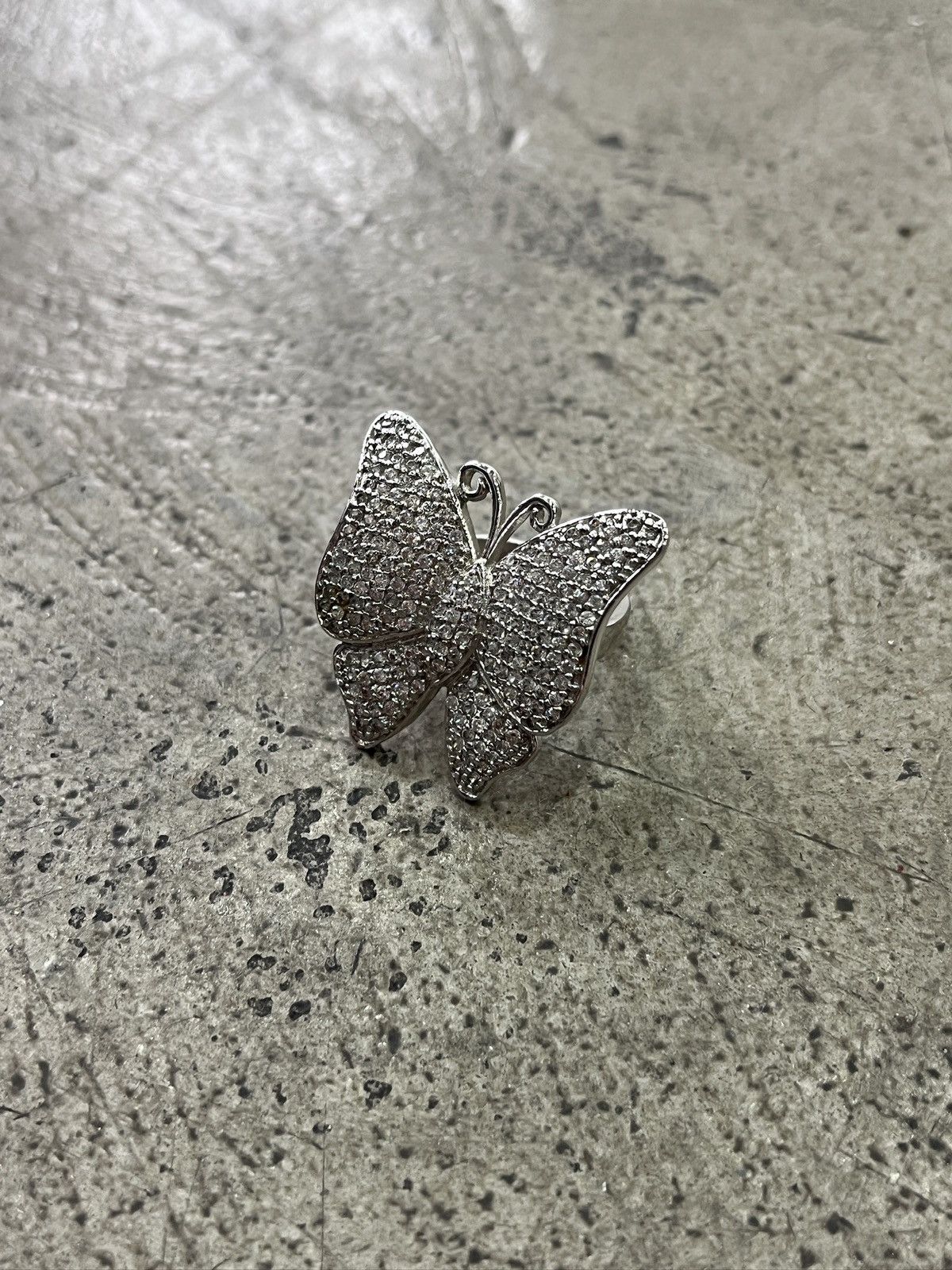 Other Artisanal Diamond Butterfly Ring (unisex) Size ONE SIZE - 2 Thumbnail