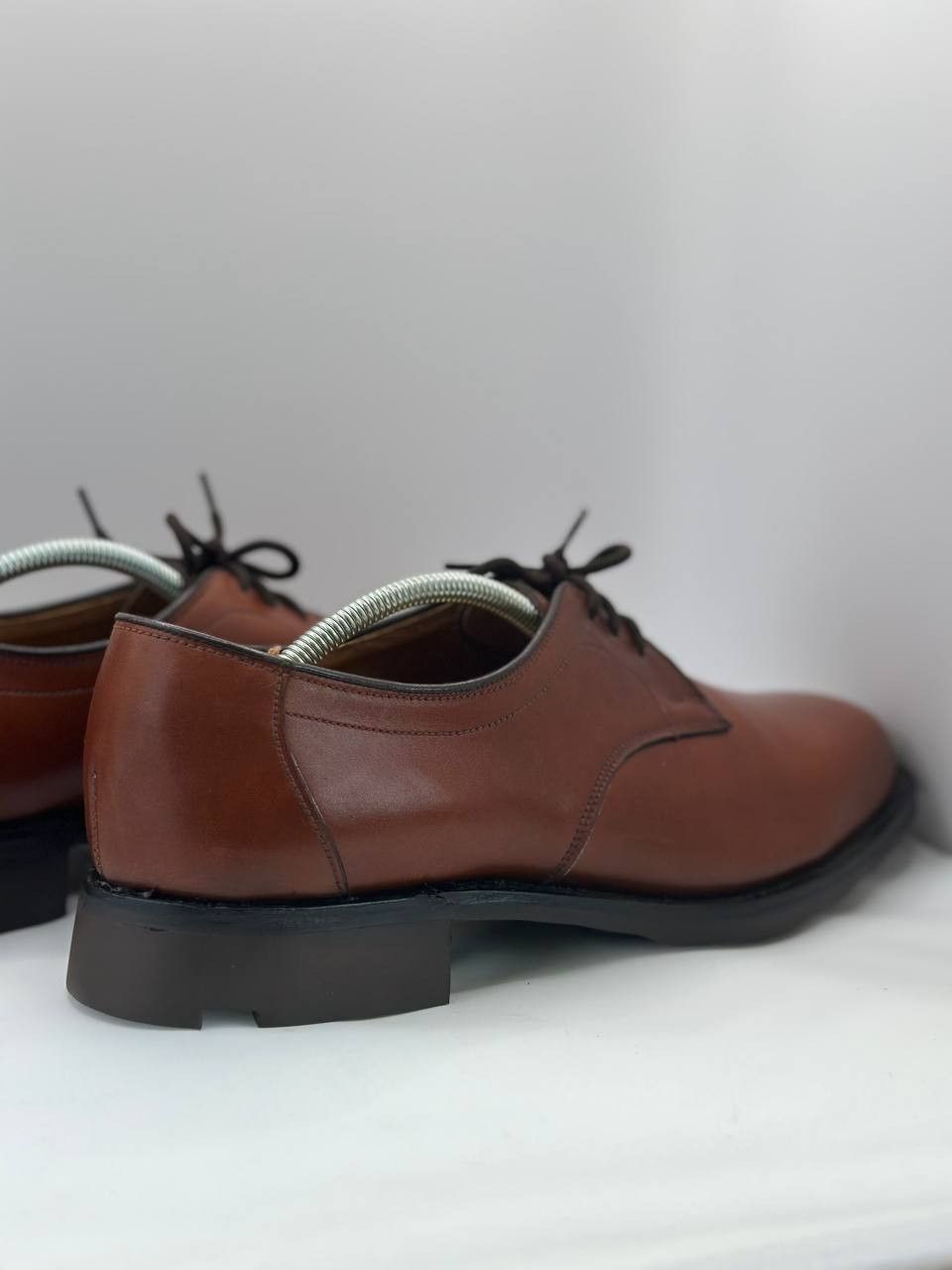 Loake Loake Bros Brown Derby Shoes Made in England Leather Sole Size US 7 / EU 40 - 7 Thumbnail