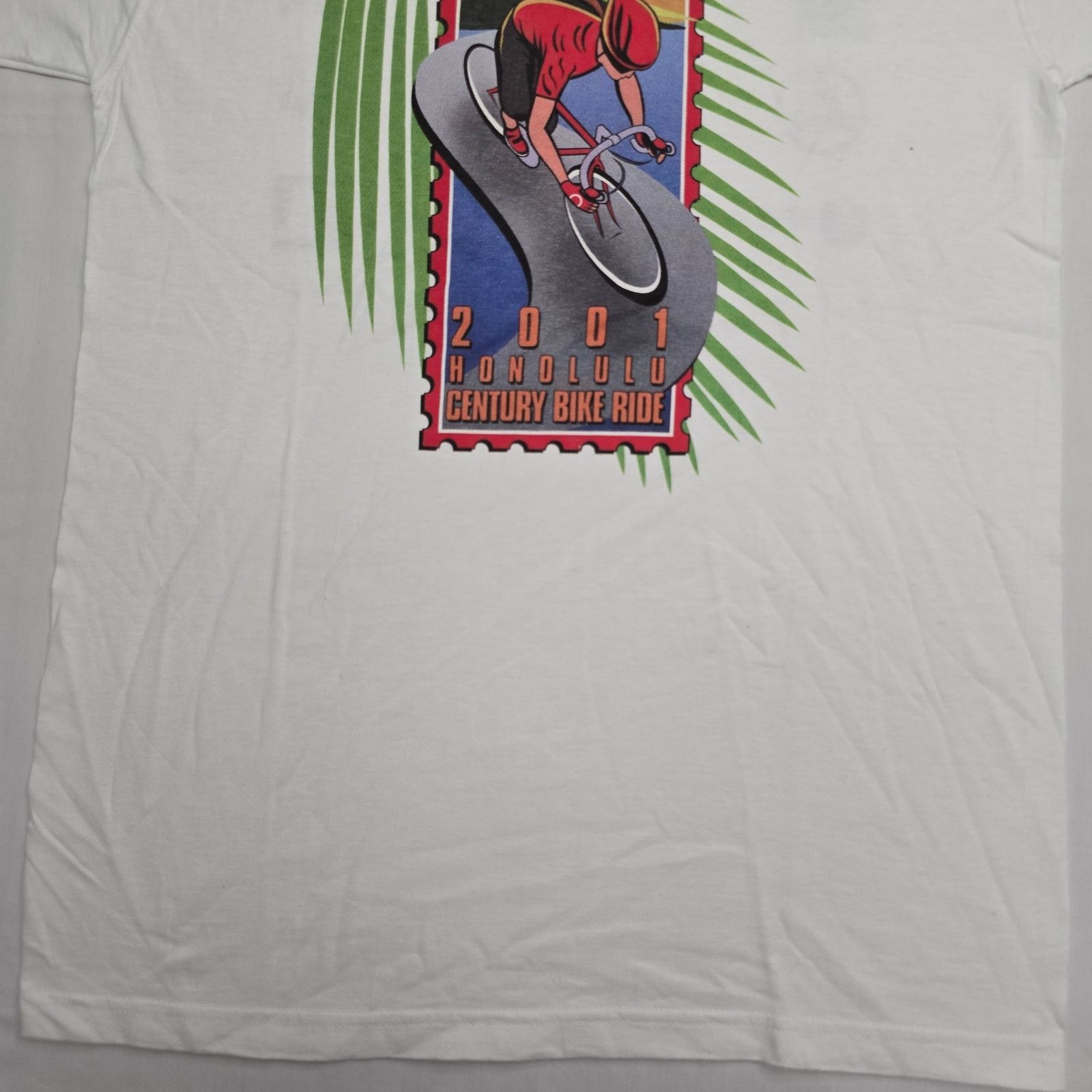 Fruit Of The Loom × Vintage Vintage Honolulu Century Bike Ride Shirt Hawaii M Tee Size US M / EU 48-50 / 2 - 2 Thumbnail