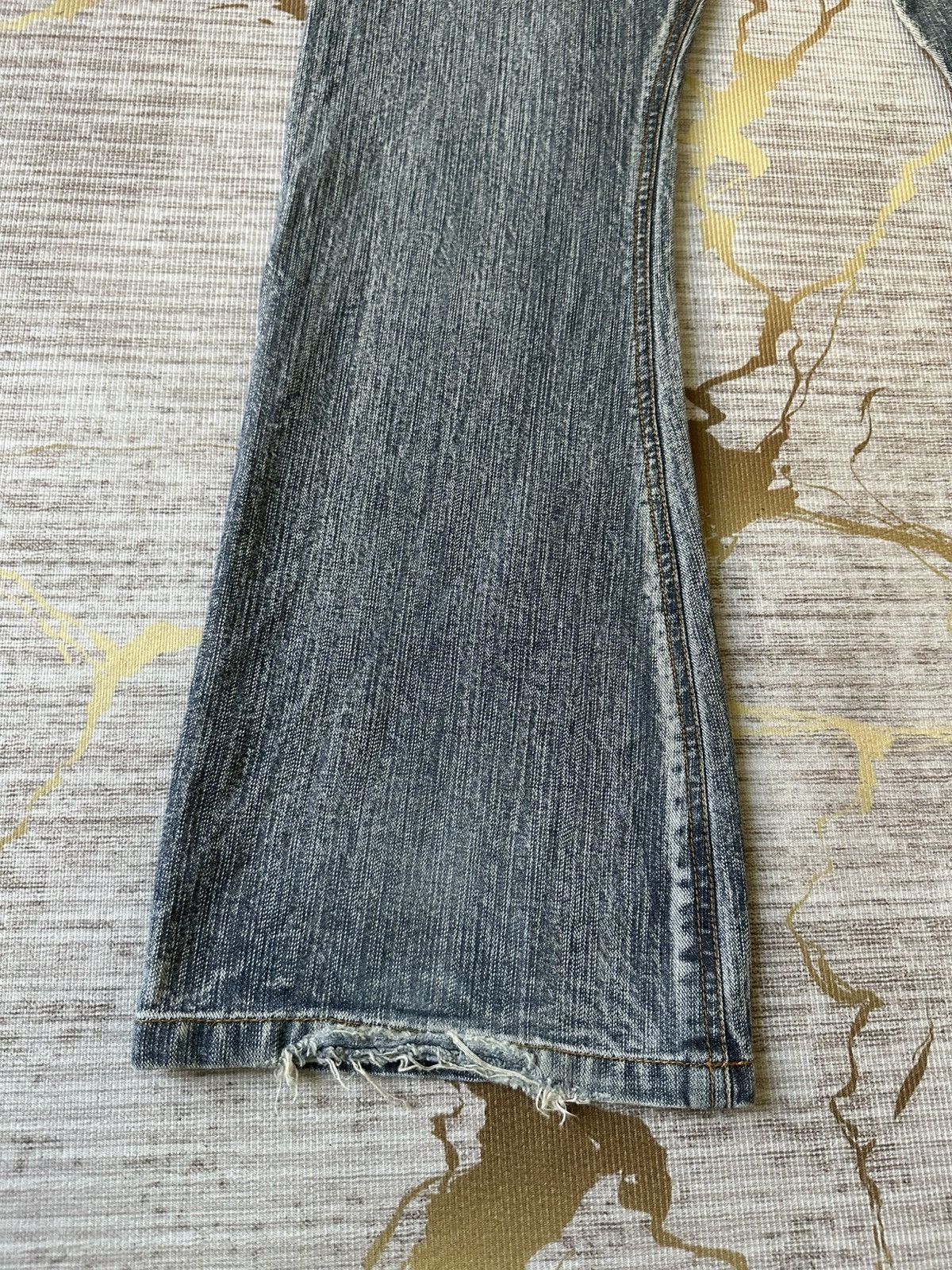 In The Attic FLARE In The Attic Sublimation Studded Poem Patchwork Denim Size US 31 - 14 Thumbnail