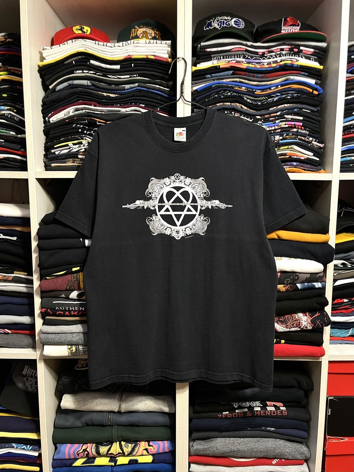 Vintage Y2K HIM Heartagram Gothic Band Bam Margera T-Shirt