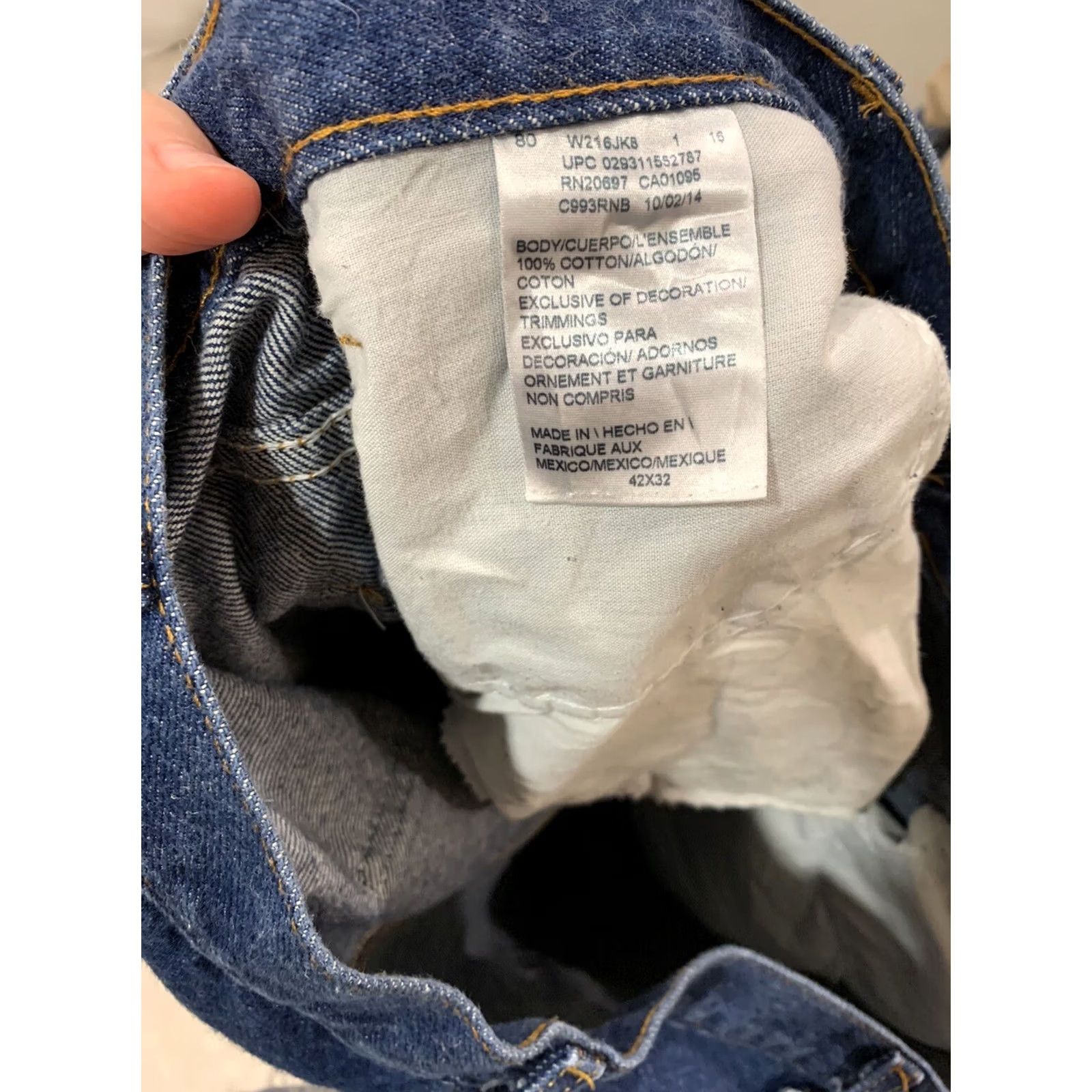 Dickies Dickies Jeans Shirt? No, it's Men's 42X32 Dickies Regular Fit Straight Leg Dark Wash Denim Jeans C993RNB Size US 42 / EU 58 - 6 Thumbnail