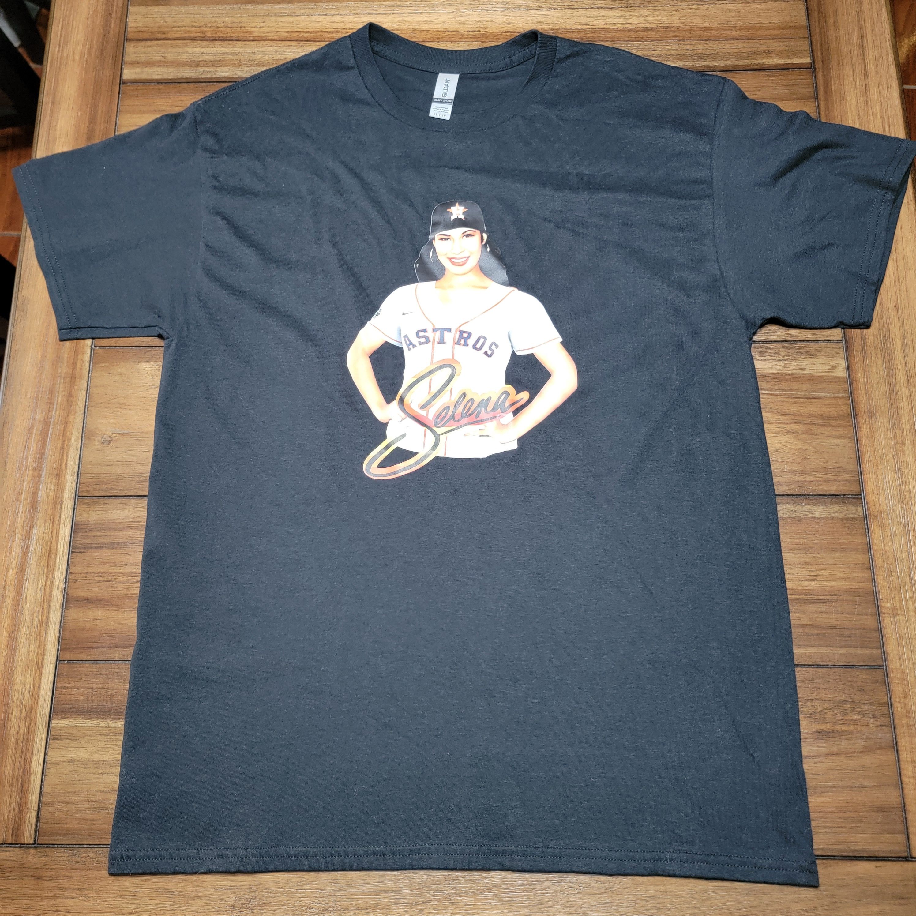 Gildan Gildan SS Unisex Tee Selena X Houston Astros - Size Large Size US L / EU 52-54 / 3 - 2 Thumbnail