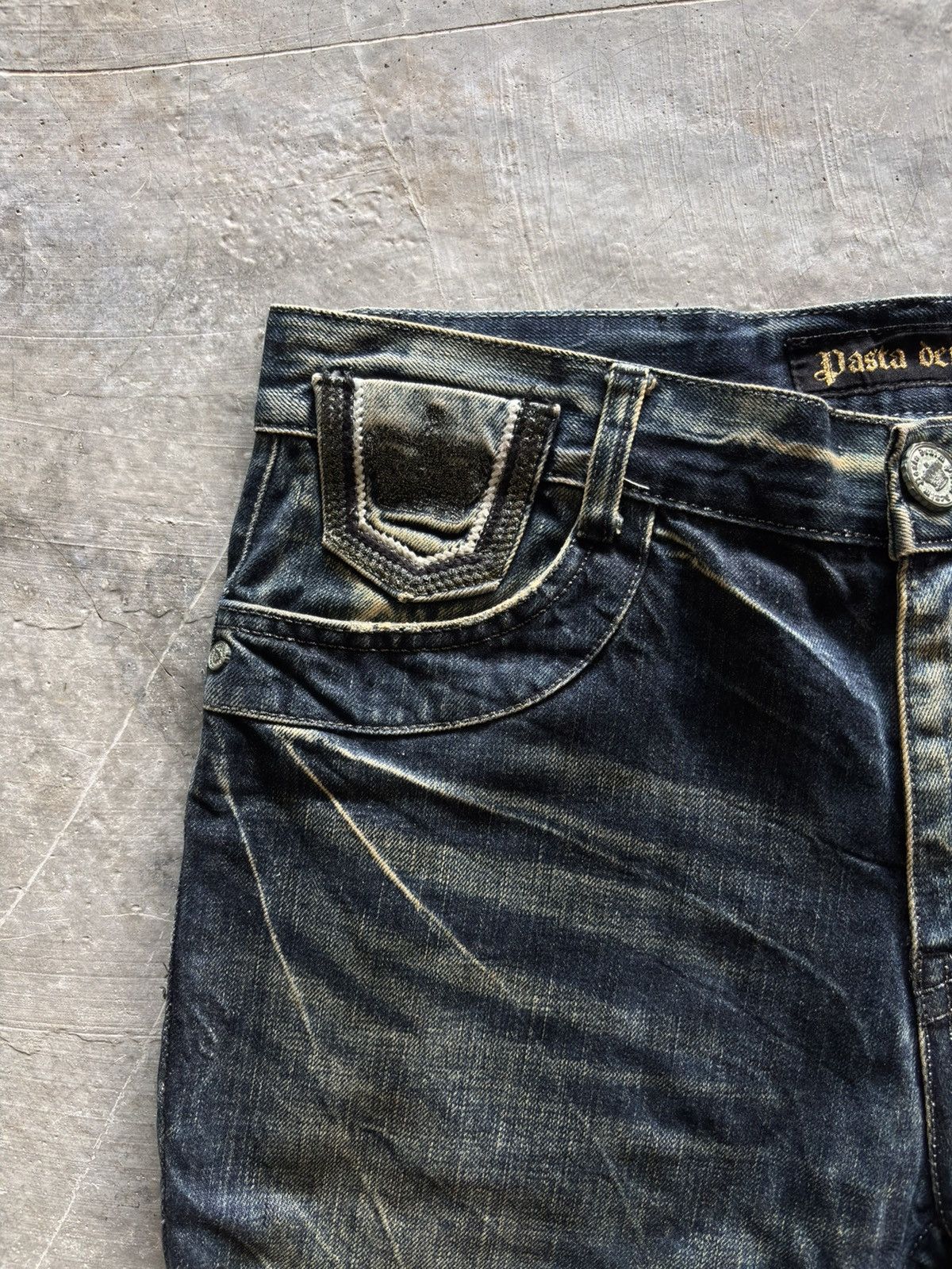 Hysteric Glamour PASTA DENIM rusty mud fade wash distressed japanese punk Size US 35 - 10 Thumbnail