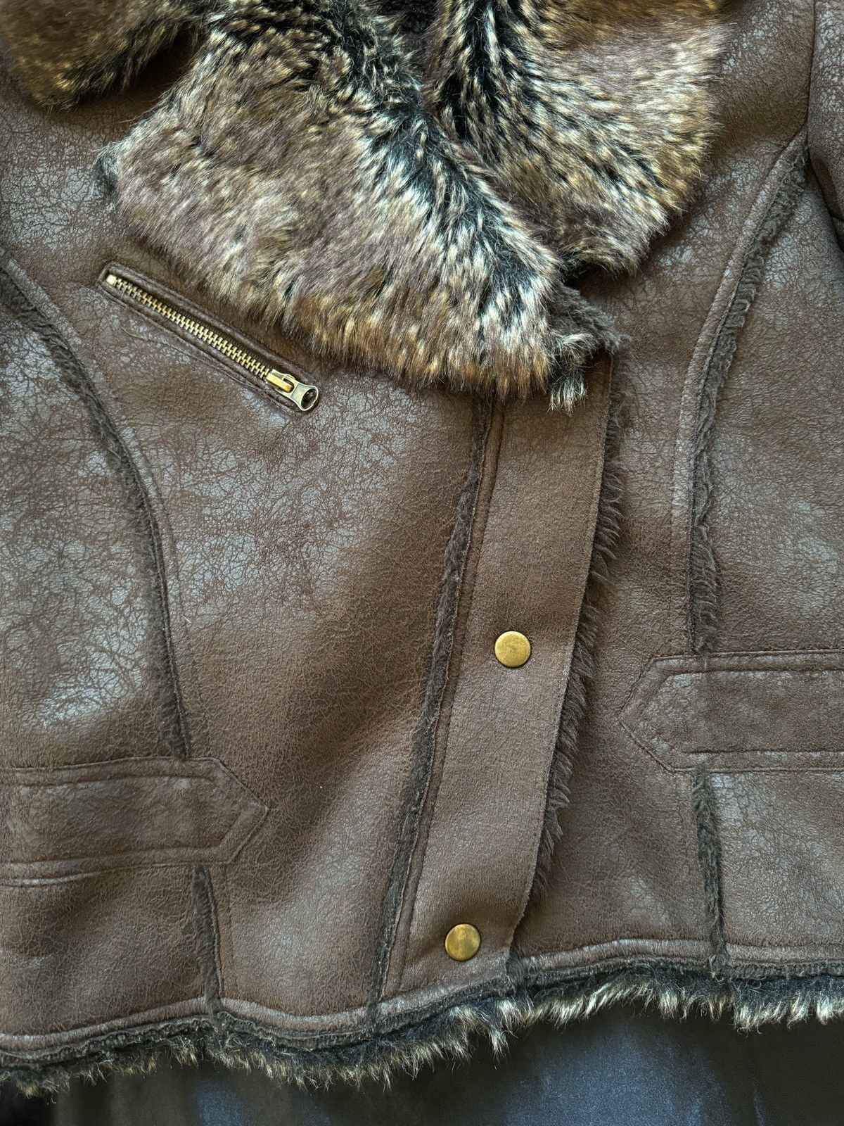 Vintage Vintage asymmetric avant-garde biker moto pirate jacket Size S / US 4 / IT 40 - 7 Thumbnail