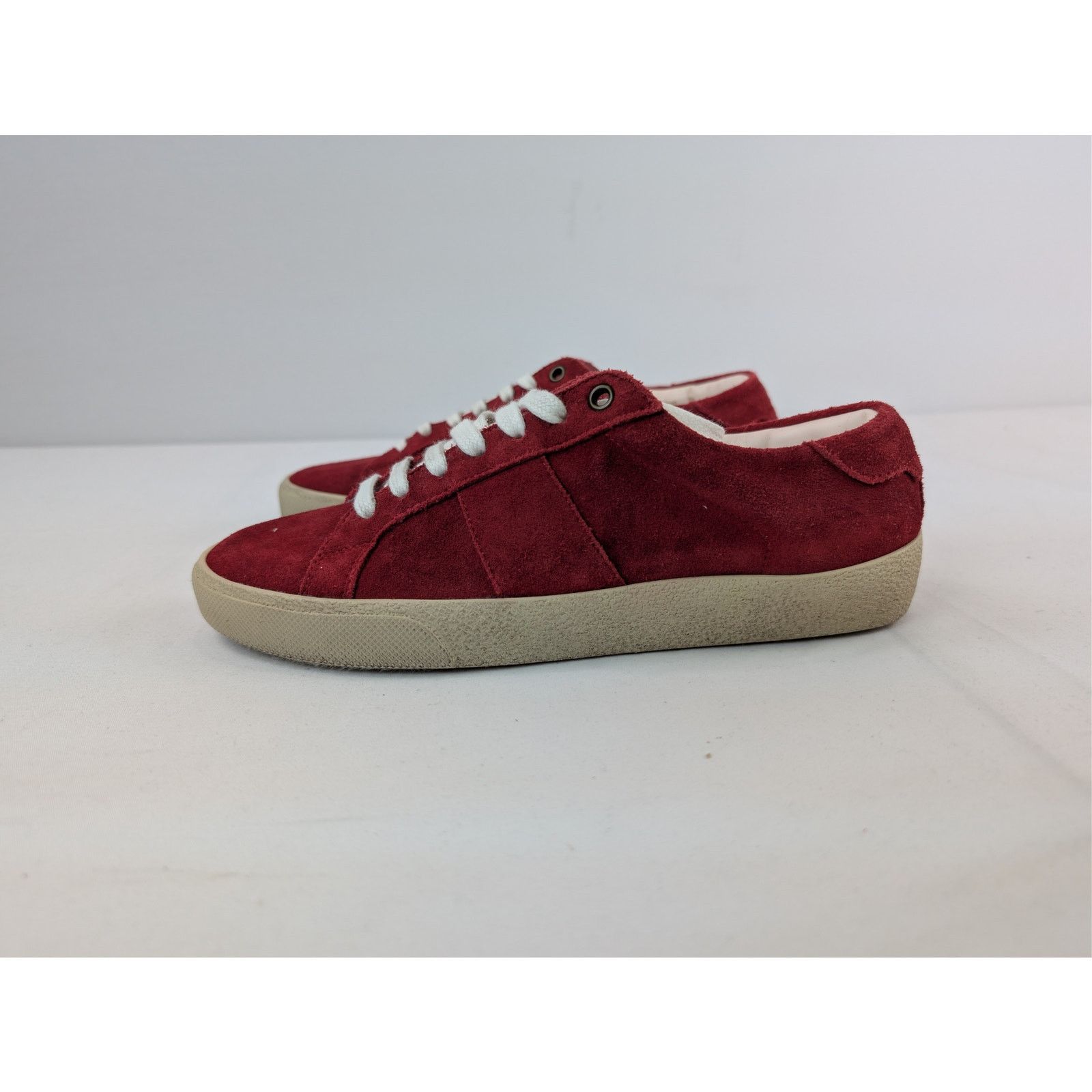 Saint Laurent Paris o1rshd1 SL/06 Low-Top Sneakers in Red Size US 6 / EU 39 - 9 Thumbnail