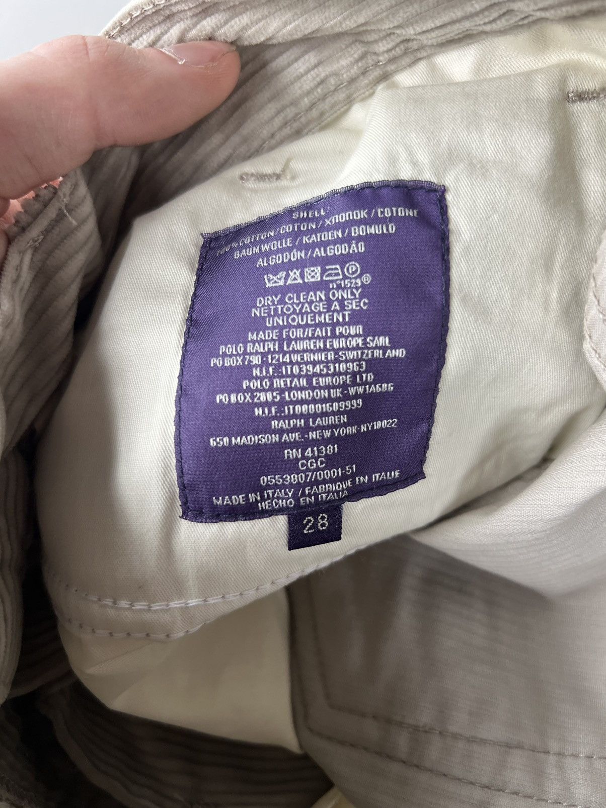 Ralph Lauren Purple Label Polo Ralph Lauren Purple Label vintage pants Size US 28 / EU 44 - 6 Thumbnail