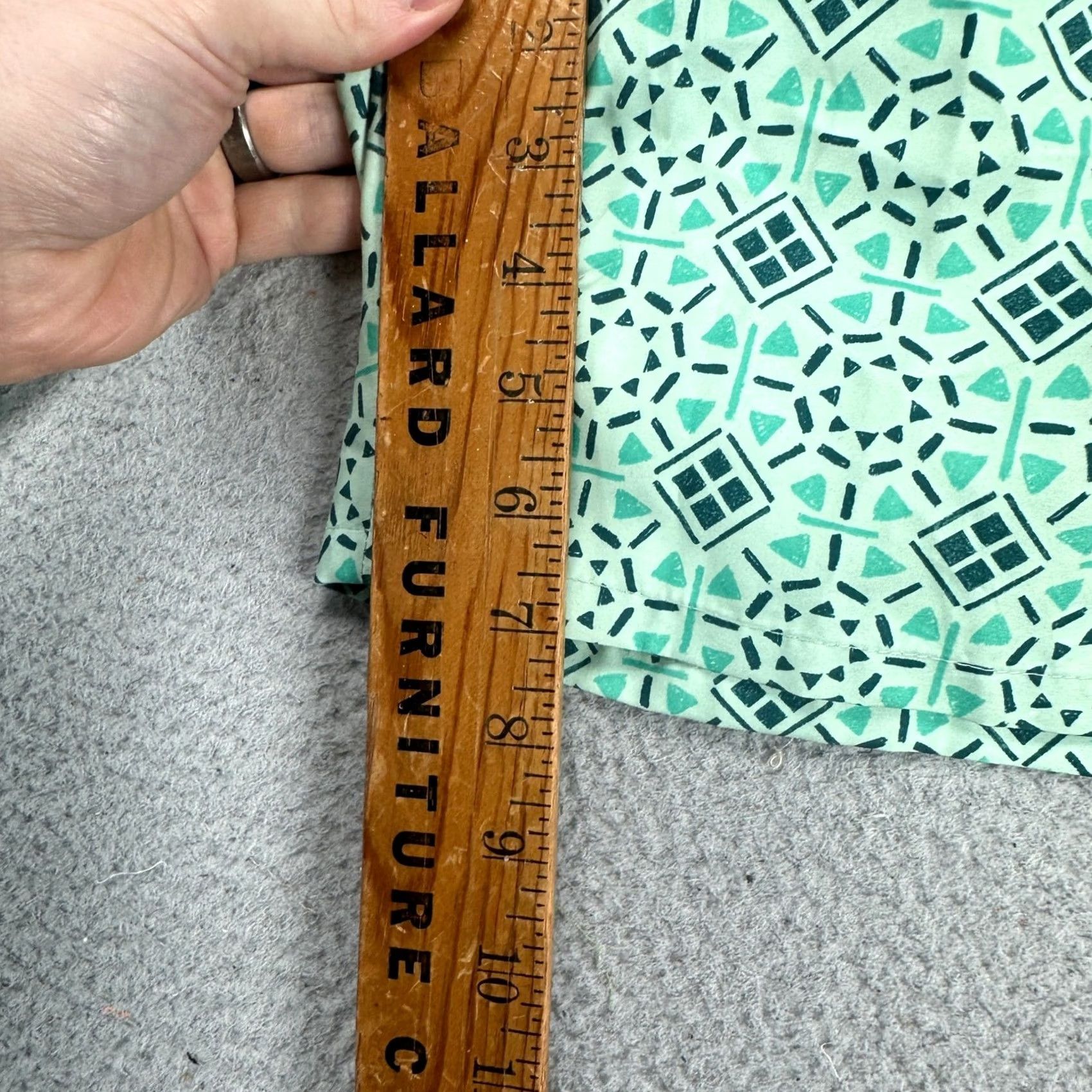 Old Navy Old Navy Men Swim Trunks Small Green Geometric Lined Drawstring Board Shorts NEW Size US 29 - 5 Thumbnail