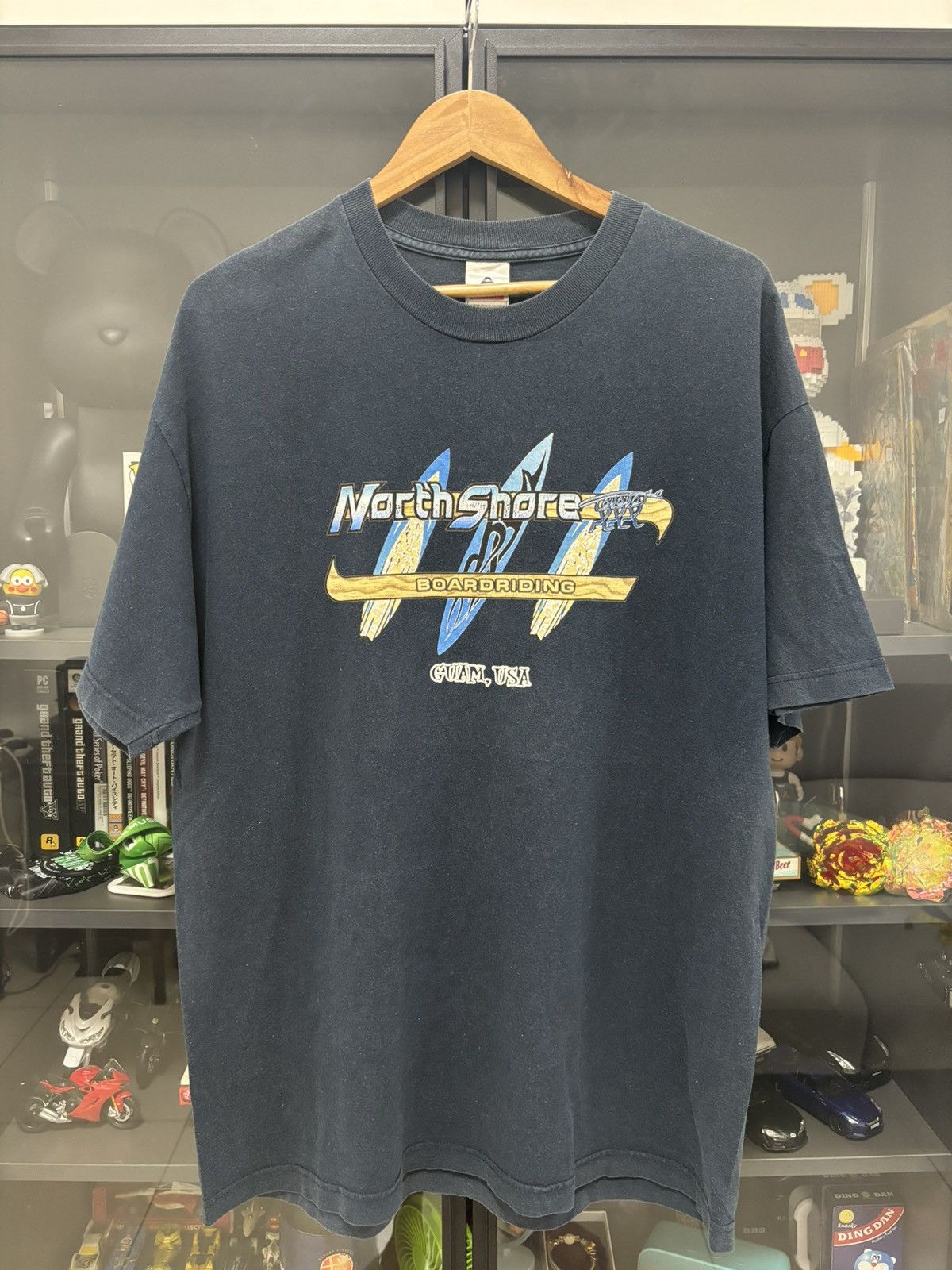 Alstyle × Vintage Vintage 90's North Short Hawaii Boarding Surfing Tshirt Size US XL / EU 56 / 4 - 1 Thumbnail