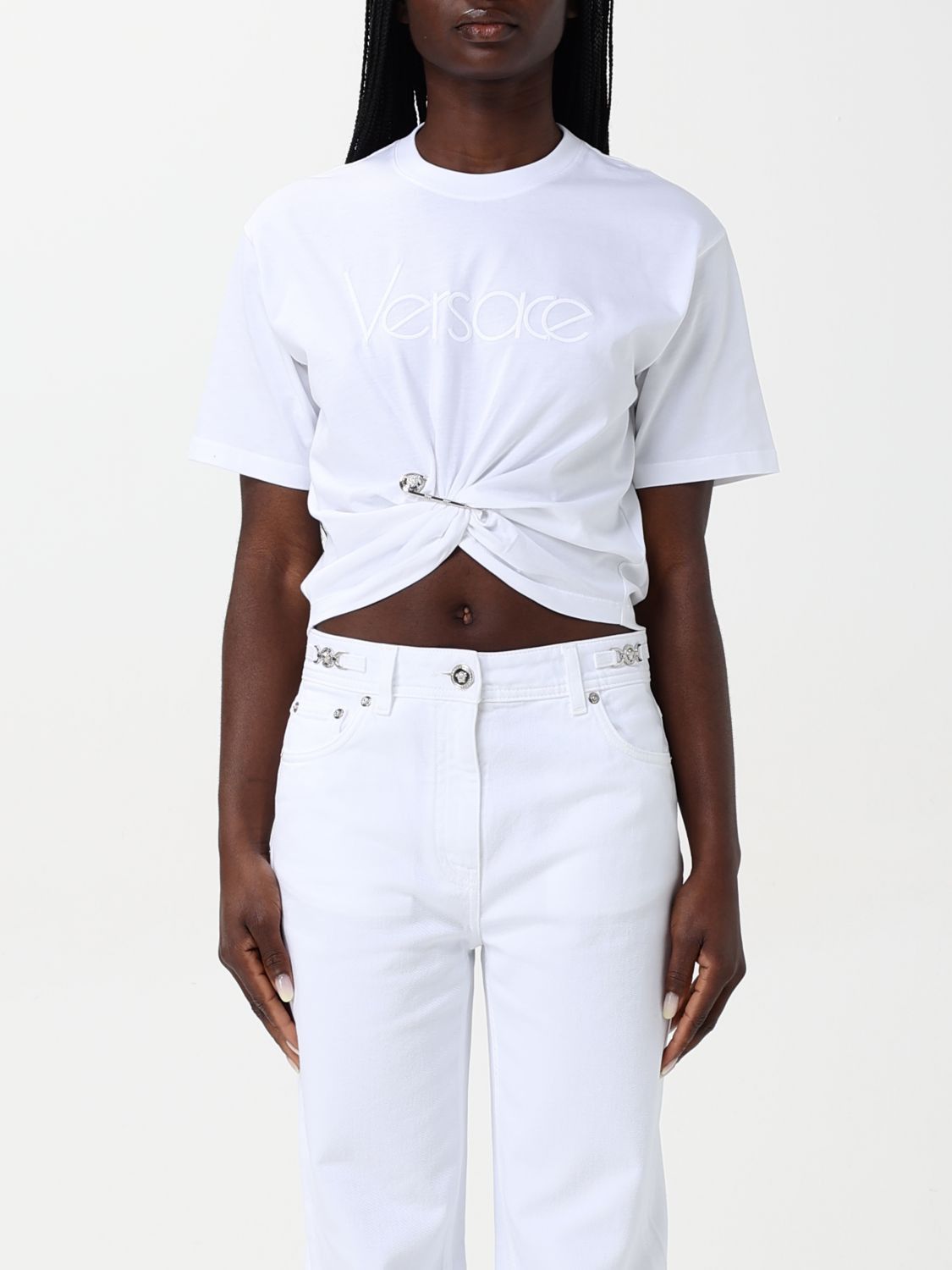 Versace Versace T-Shirt Woman White Size M / US 6-8 / IT 42-44 - 1 Thumbnail