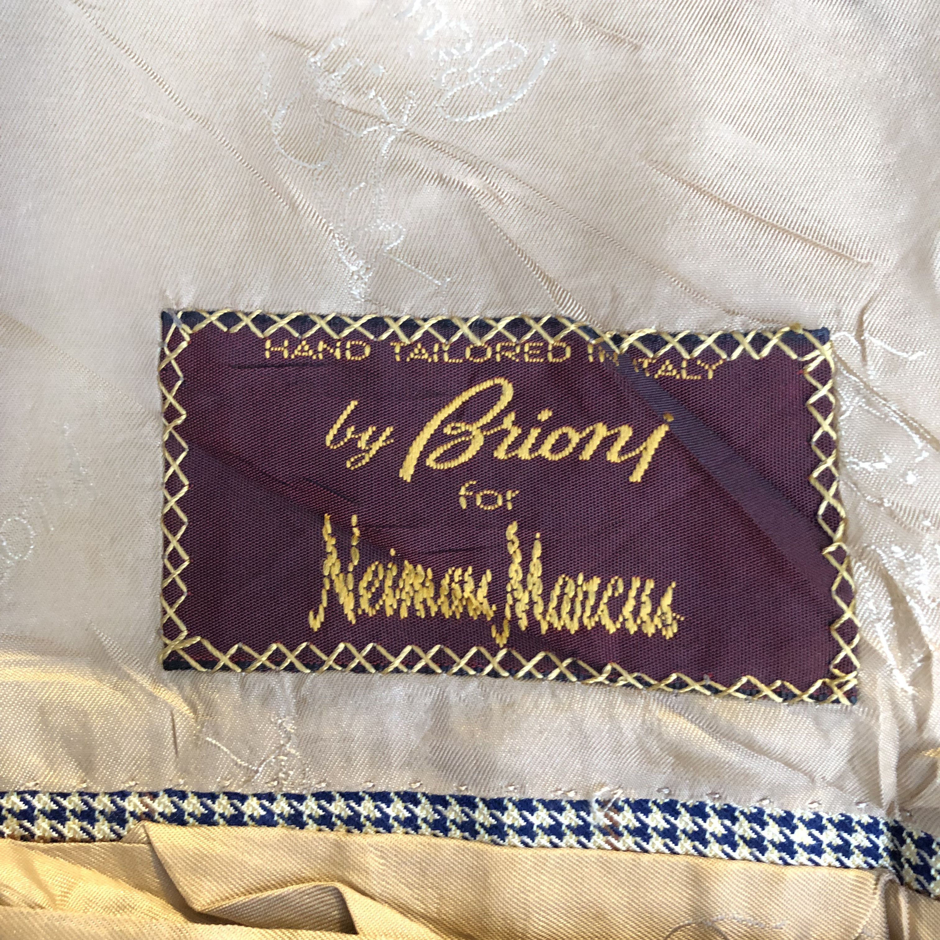 Brioni Brioni For Neiman Marcus Traiano Glen Check Blazer Size 54L - 7 Thumbnail