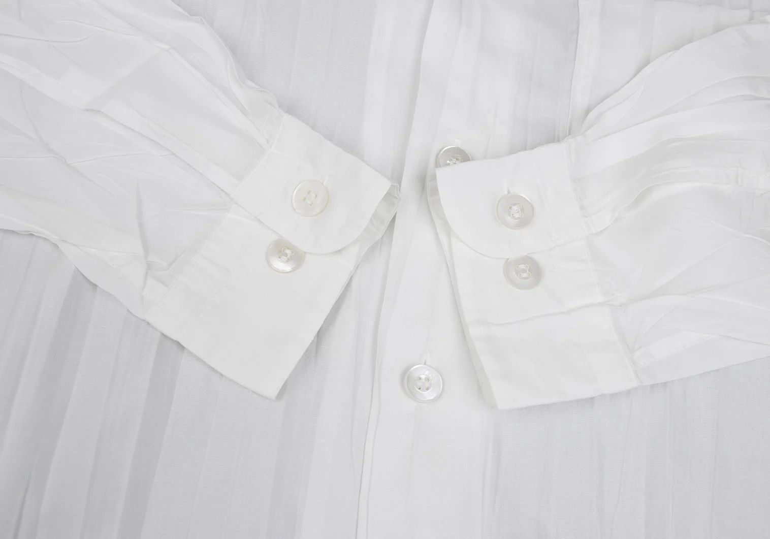 Issey Miyake Mao Collar Shirt in White, Size S Size US S / EU 44-46 / 1 - 7 Thumbnail