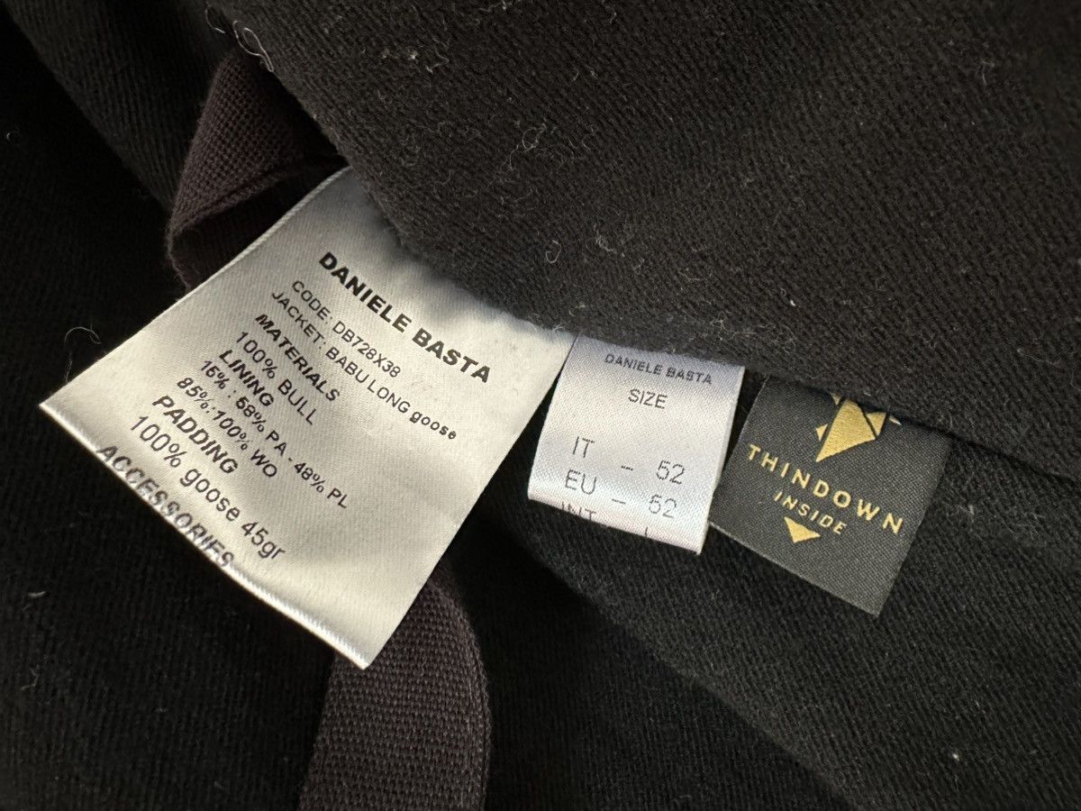 Daniele Basta Long High Neck Leather Jacket With Thindown Padding Size US L / EU 52-54 / 3 - 10 Thumbnail