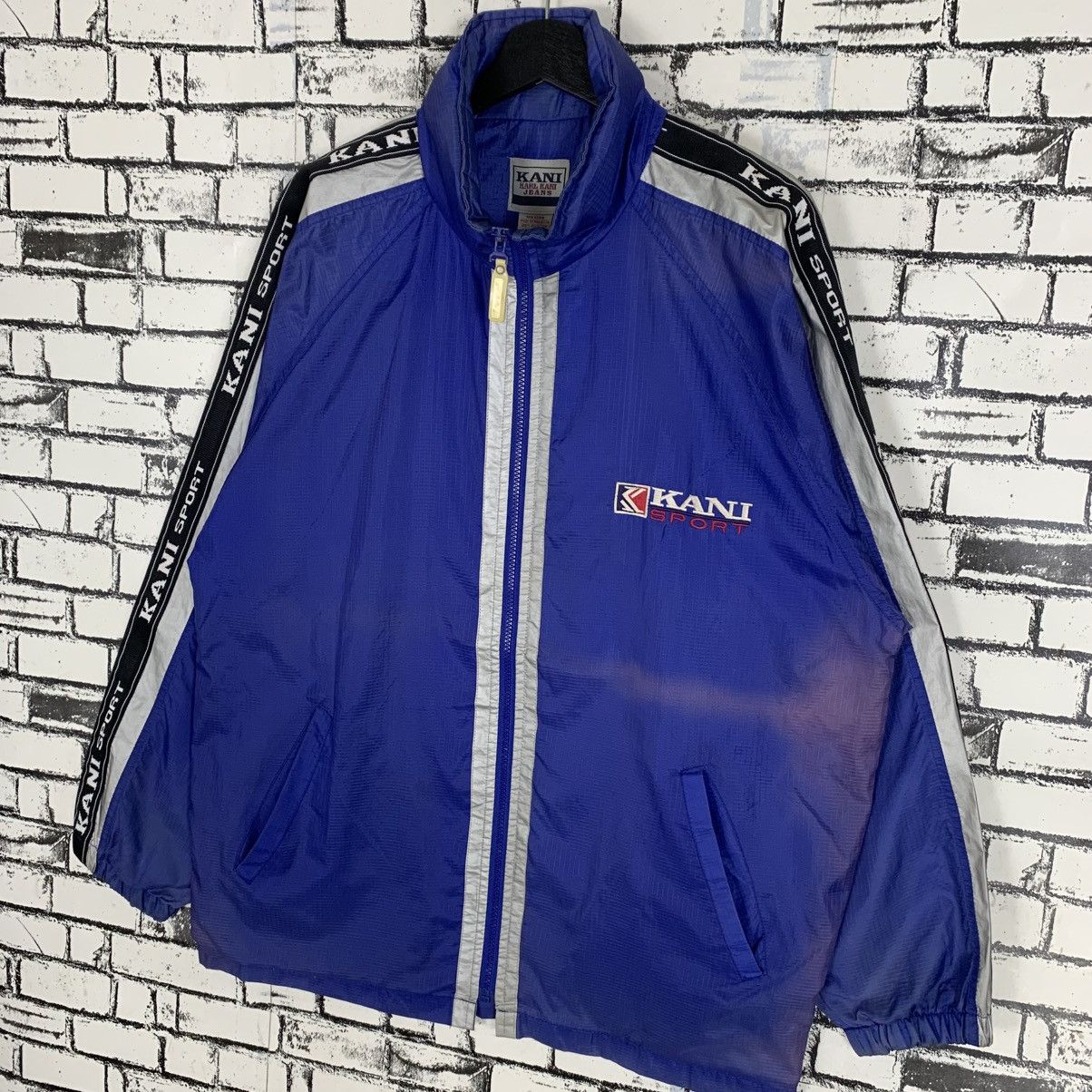 Designer × Karl Kani × Vintage Vintage Karl Kani Sport Light Jacket Big Logo Zipper Jacket Size US L / EU 52-54 / 3 - 3 Thumbnail