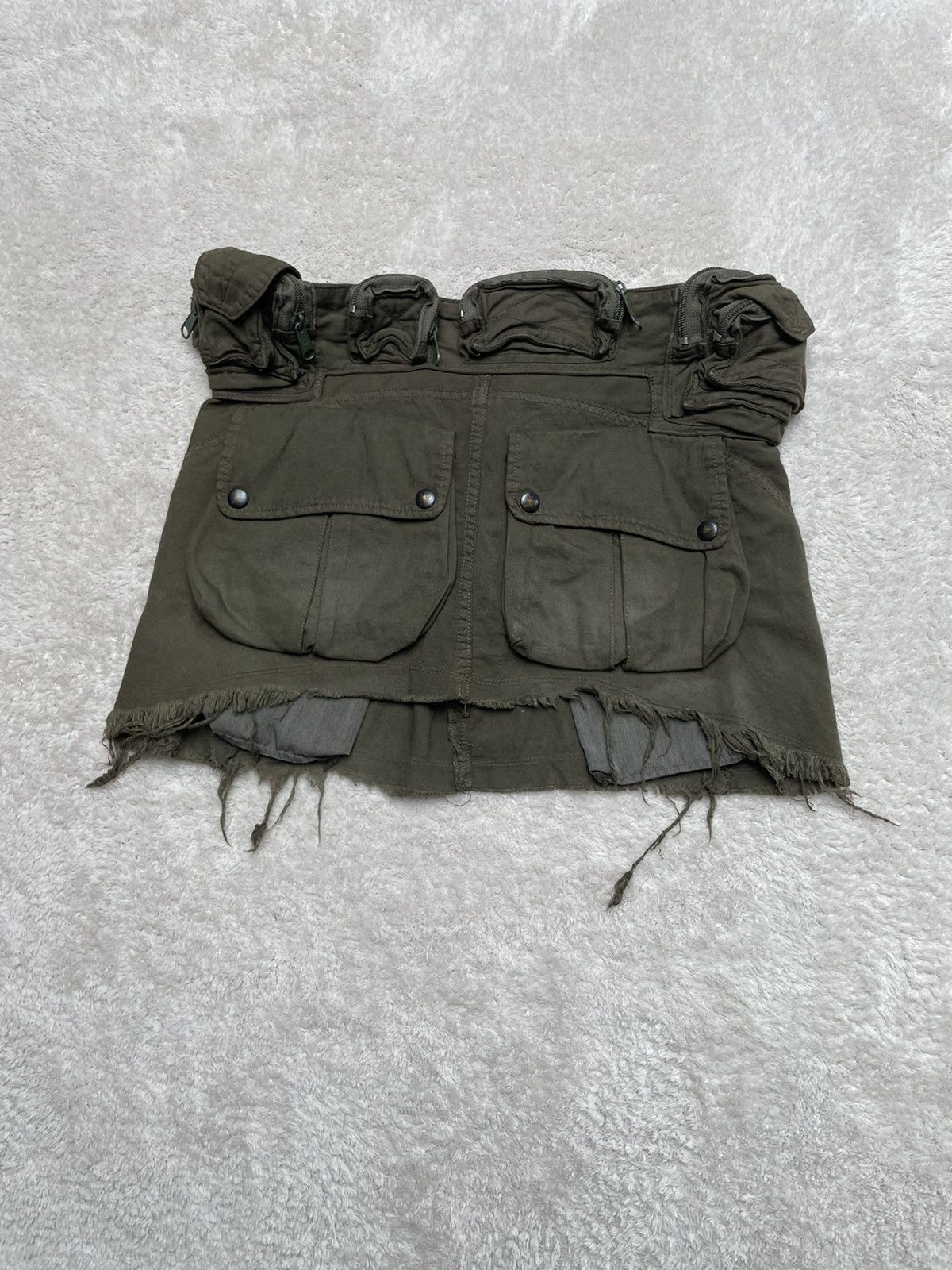 Le Grande Bleu (L.G.B.) 2000s L..G.B distressed cargo skirt Size 27" / US 4 / IT 40 - 2 Thumbnail