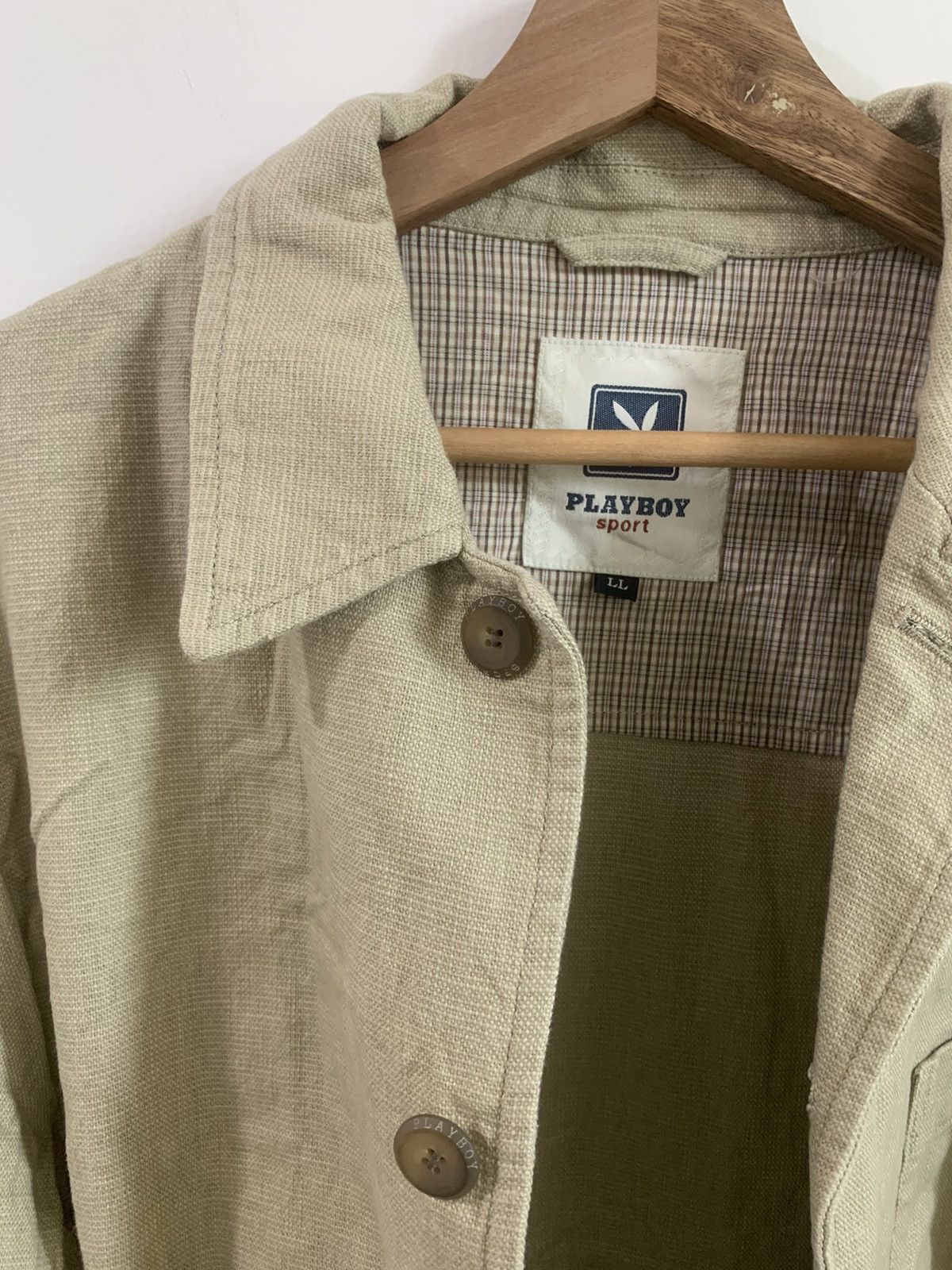 Japanese Brand × Playboy Vintage Playboy Button Beige Jacket Size US L / EU 52-54 / 3 - 7 Thumbnail