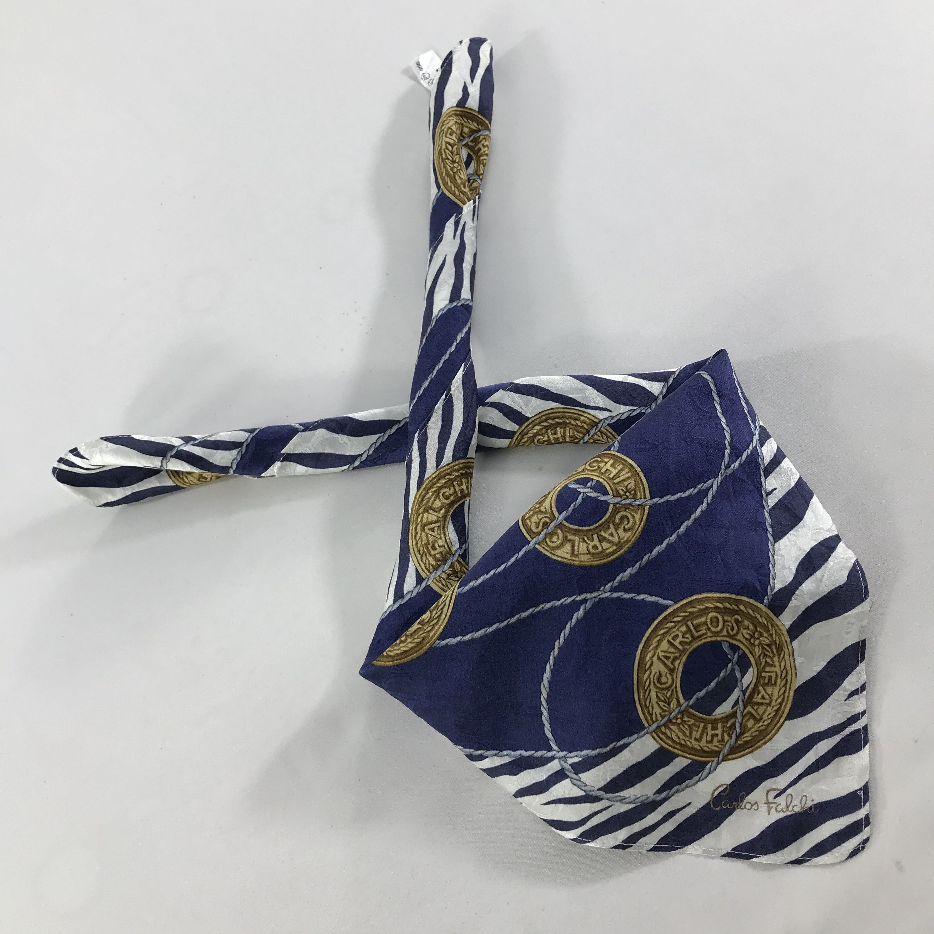 Vintage Carlos Falchi Bandana / Handkerchief / Neckerchief - S1363 Size ONE SIZE - 4 Thumbnail