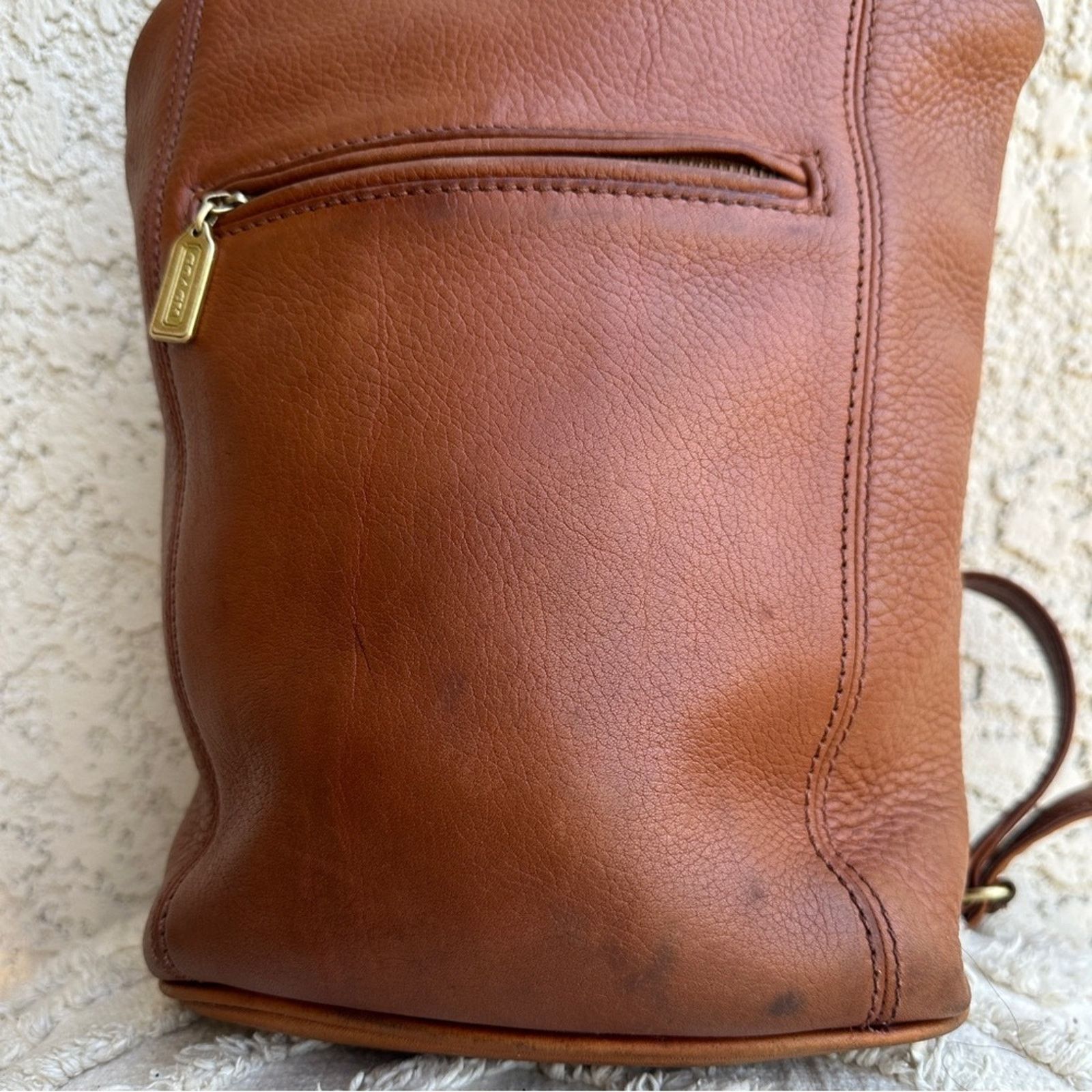 Coach VINTAGE COACH Sonoma FlatPack Backpack Brown Nubuc Leather Size ONE SIZE - 9 Thumbnail