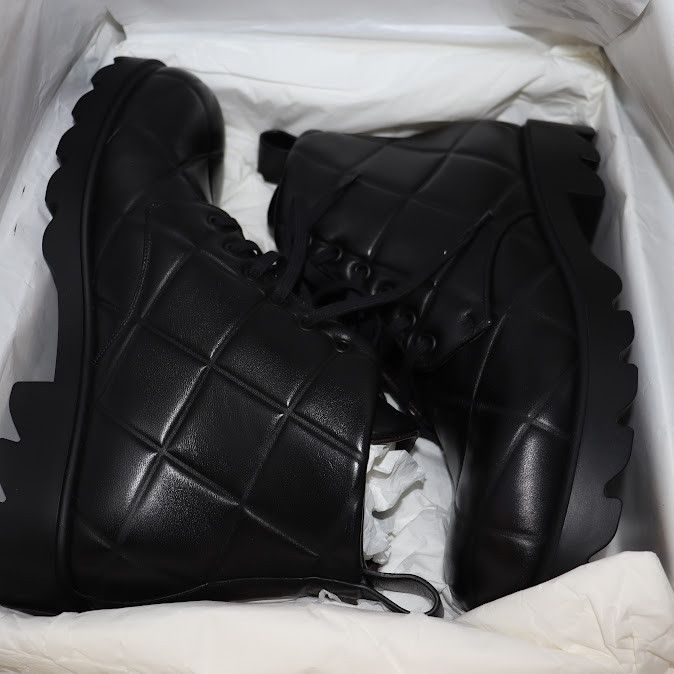 Bottega Veneta o1rshd Q.1 Quilted Strut Boots in Black Size US 10 / EU 43 - 15 Thumbnail