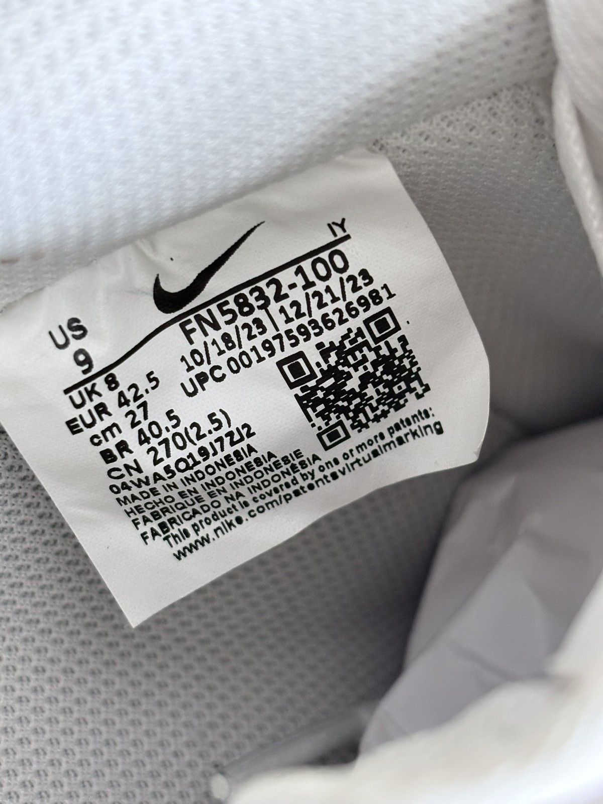 Nike Nike Air Force 1 Low leather suede Swoosh men's size 42.5 Size US 9.5 / EU 42-43 - 9 Thumbnail