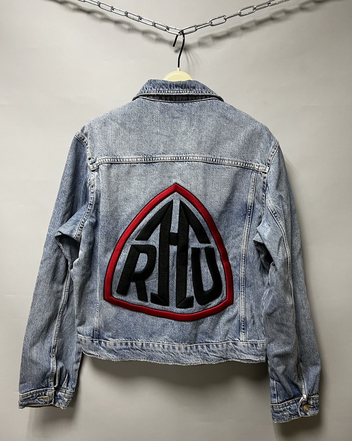 NEW RHUDE x Zara CROPPED DENIM JACKET LIMITED Rhuigi Size L