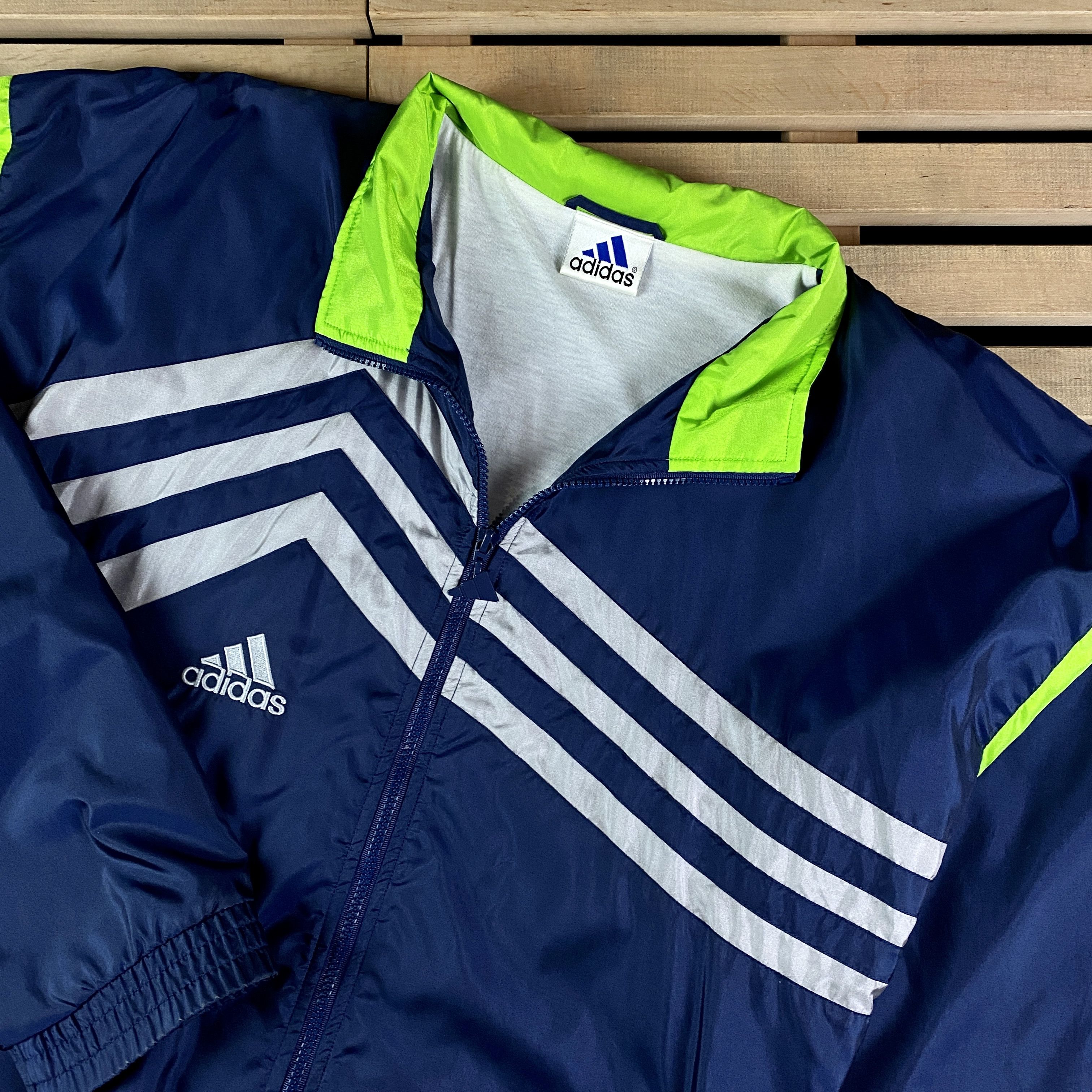 Adidas × Vintage Mens Bomber Jacket Adidas Vintage Size L-XL Size US L / EU 52-54 / 3 - 2 Thumbnail