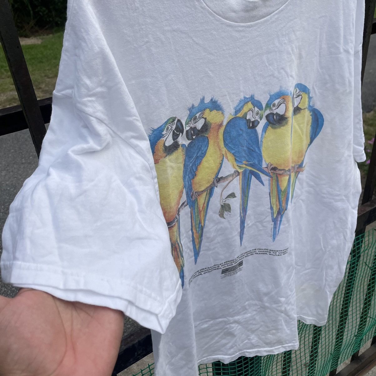 Hanes × Vintage 🔥Vintage 90s Art Work Cockatoos Printed By Hanes Size US XL / EU 56 / 4 - 7 Thumbnail