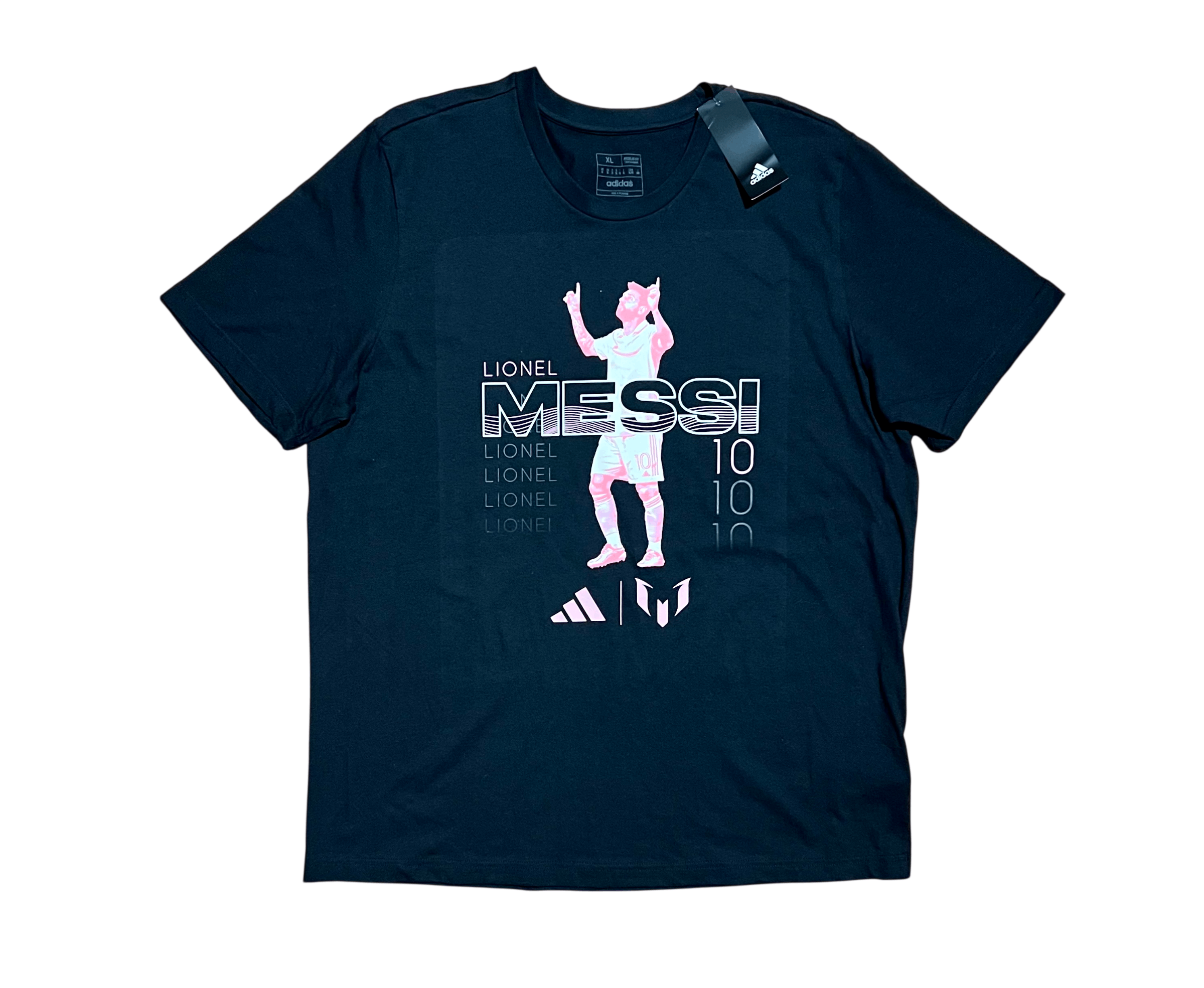 Adidas Lionel Messi Inter Miami Adidas Soccer Graphic T-Shirt Size US XL / EU 56 / 4 - 1 Thumbnail